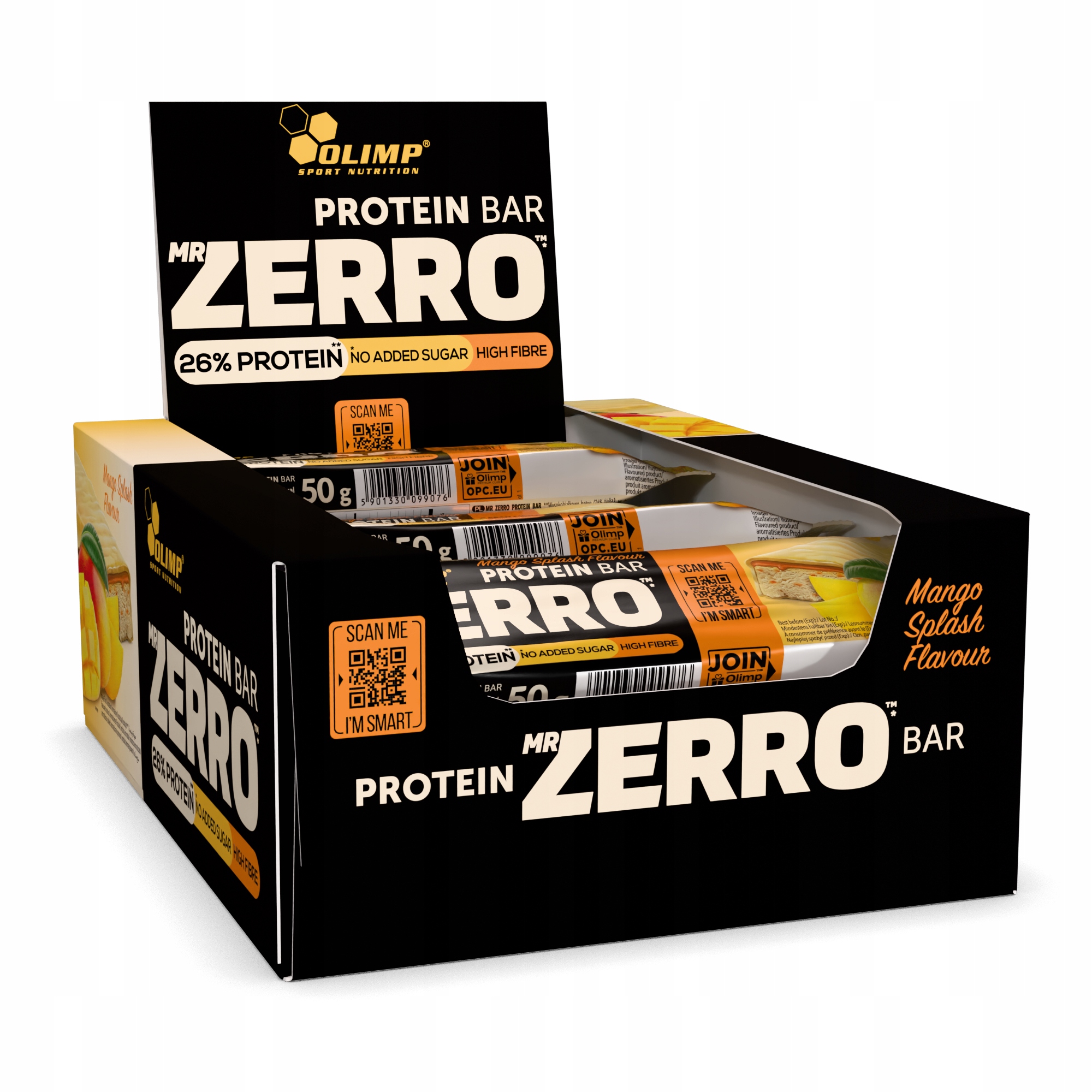 Levně Olimp Mr Zerro Protein Bar 25 X 50 g Proteinová Tyčinka Wpc Mango Splash Flavour