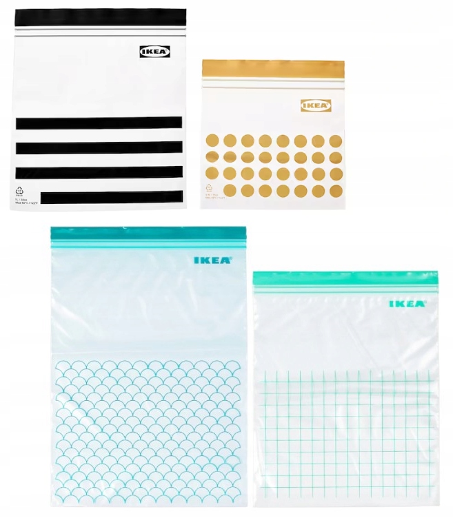 

Woreczki Torebki Strunowe Żywność Ikea Istad 90szt