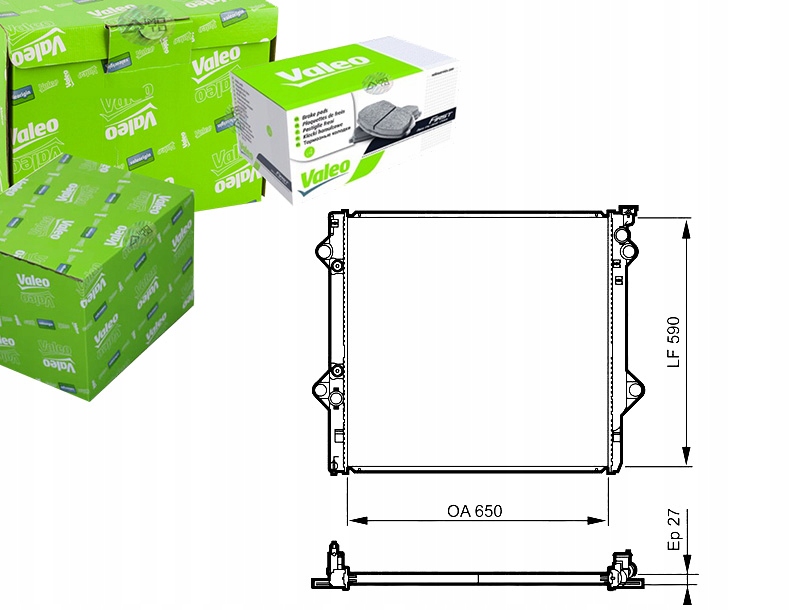 VALEO CHŁODNICA SILNIKA TOYOTA LAND CRUISER PRADO