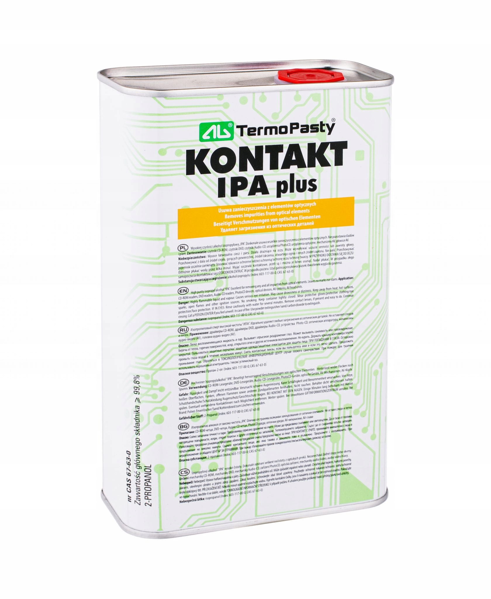 IPA KONTAKT PLUS AG CHEMIA IZOPROPANOL 1000ML 1L PREPARAT DO CZYSZCZENIA