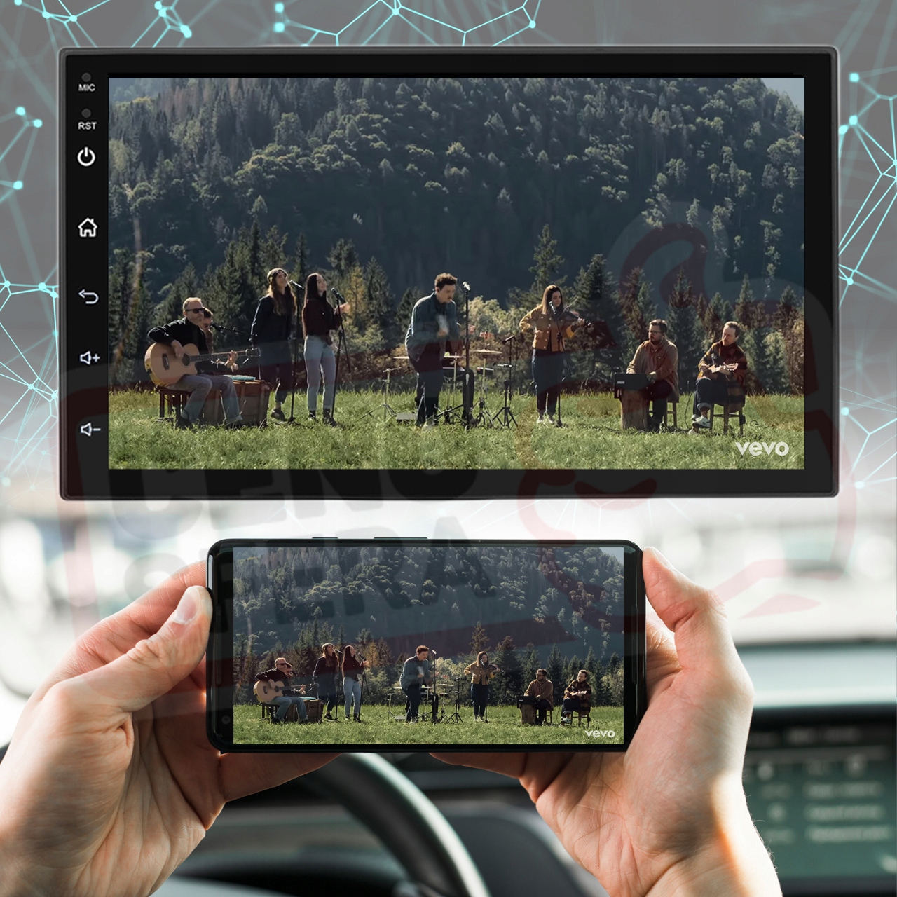 RADIO SAMOCHODOWE 2DIN MULTIMEDIALNE ANDROID USB WiFi GPS KAMERA COFANIA Montaż 2-DIN