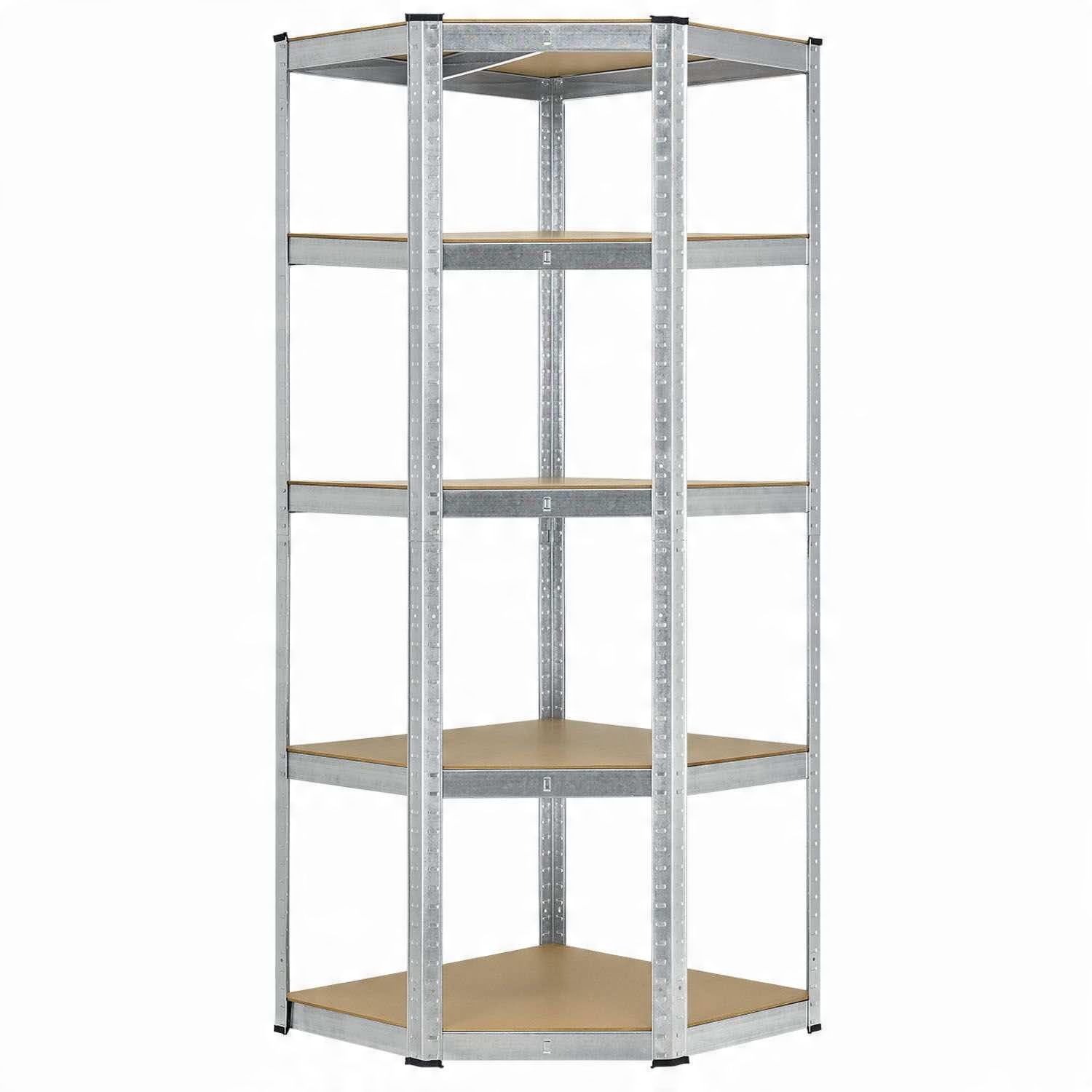 

Regał Narożny Magazynowy Metalowy 180x90x40 875 Kg