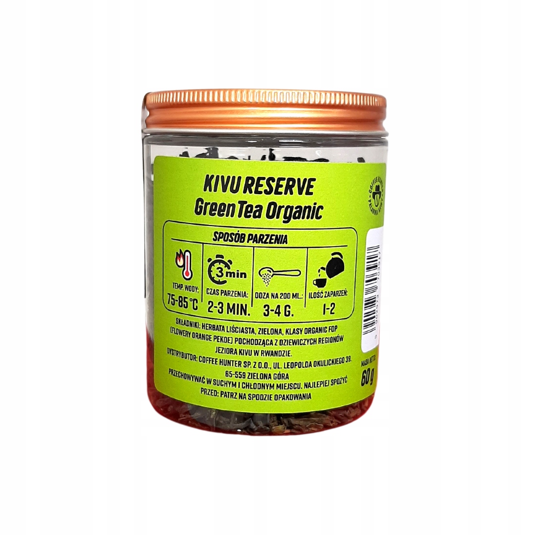 Čaj Green Tea Kivu Organic Fop 60 g Coffee Hunter Sp. z o.o.