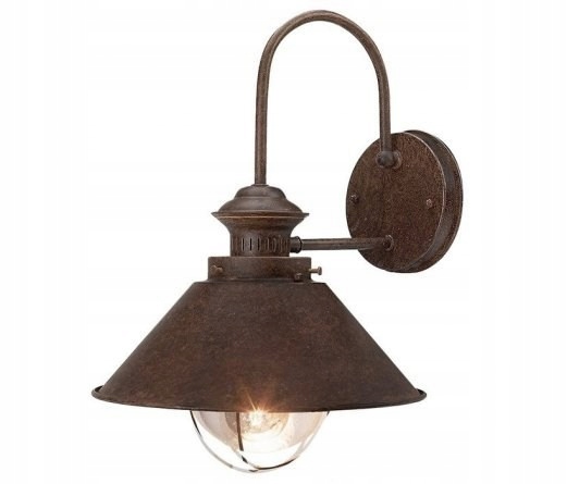 Lampa lampáš Rust nástenná IP23 hnedá lampa ele