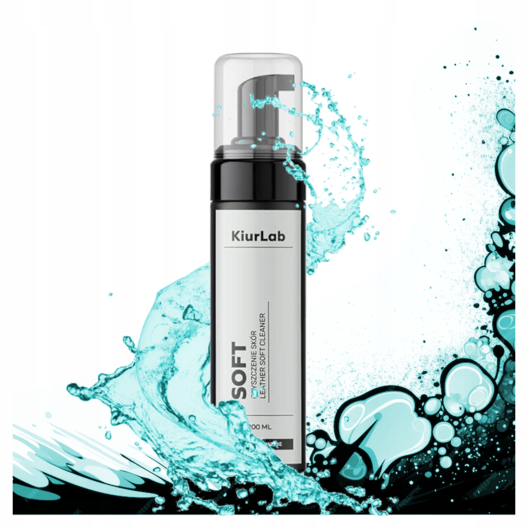 KiurLab Soft Cleaner 200ml Delikatny Środek do Czyszczenia Skóry Pianownica