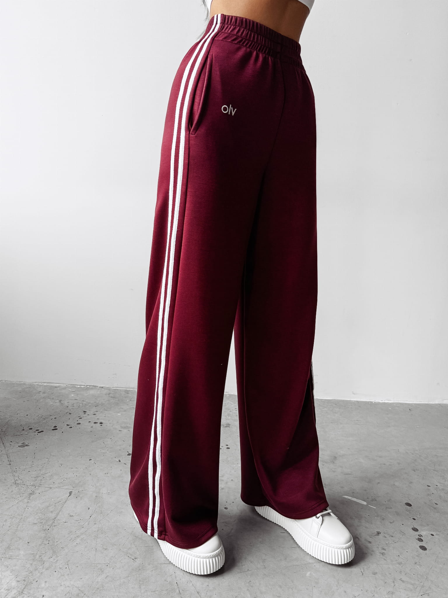 Dámské Kalhoty Deline O La Voga Bordové M