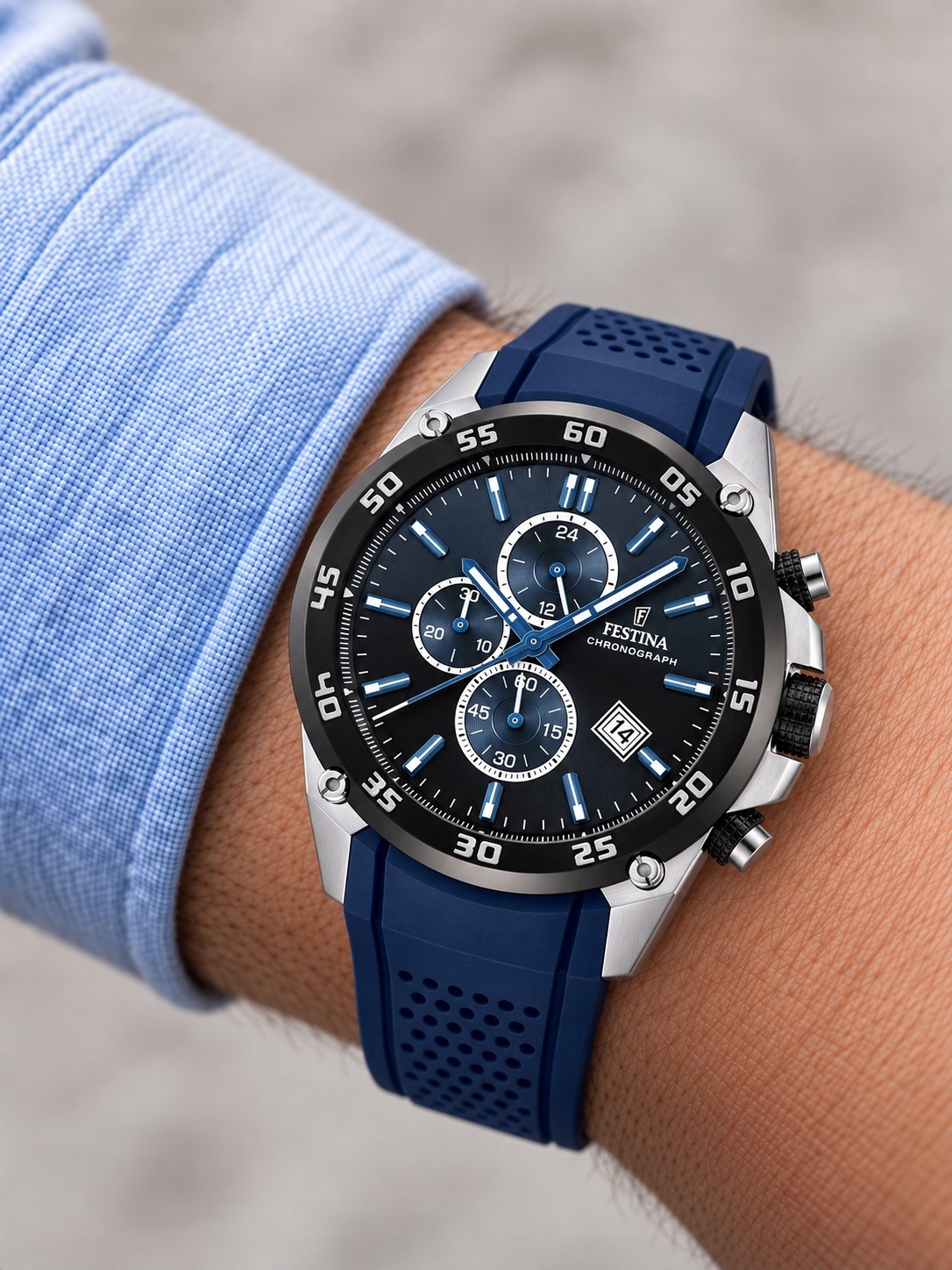Pánské Hodinky Festina The Originals Chrono F20330/A 47,00 mm 10ATM