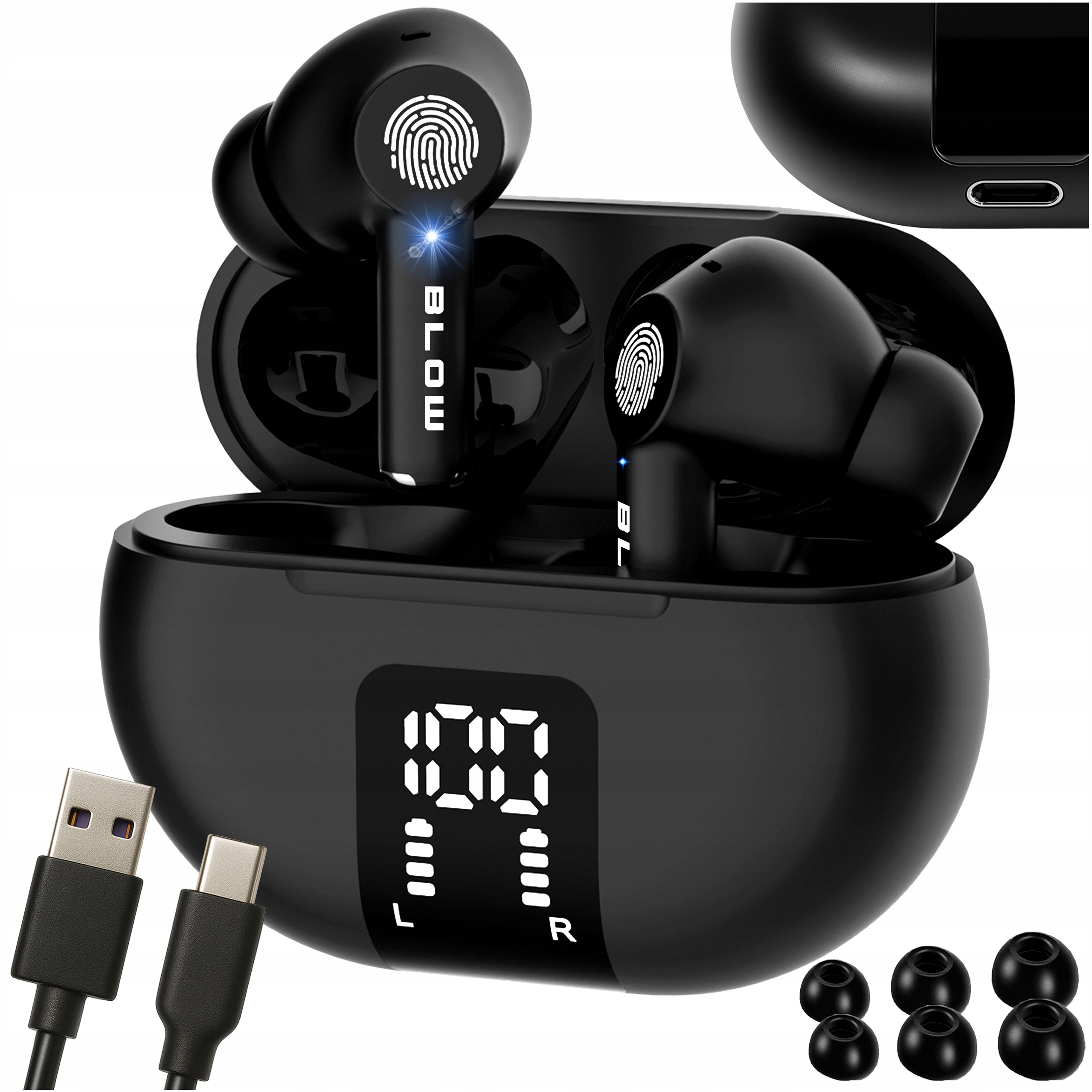 Słuchawki bezprzewodowe douszne Blow Pro ENC Bluetooth czarne
