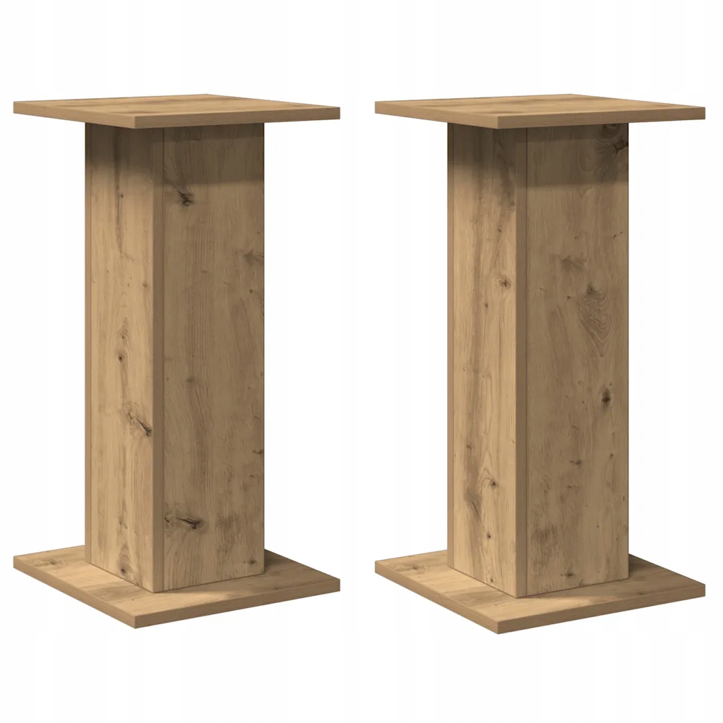 Podstavce pod reproduktory dub artisian 60 cm, 30 x 30 cm, 2 ks