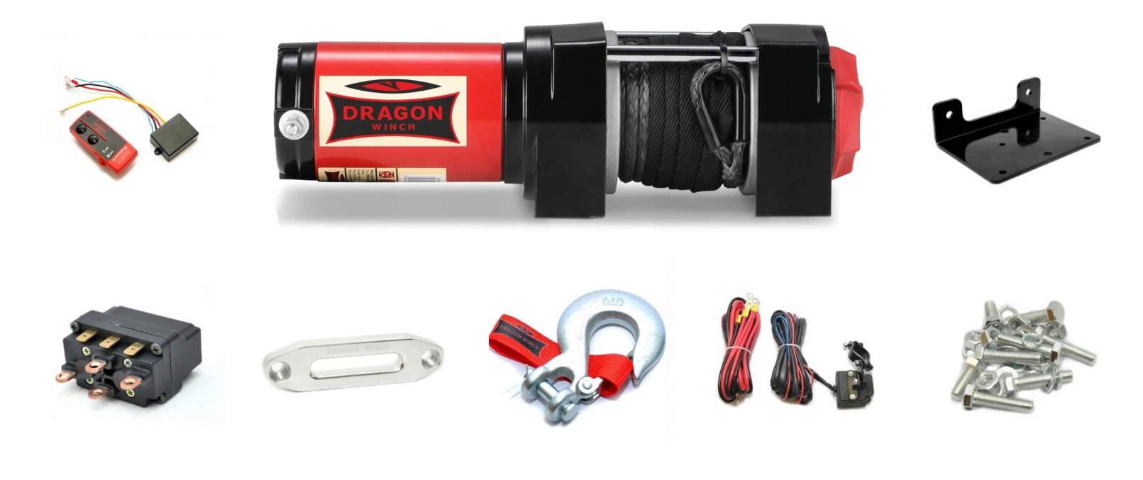 Dragon Syntetický naviják Dwm 4000 St S 15 m II Quada Atv Buggy 1,81T II