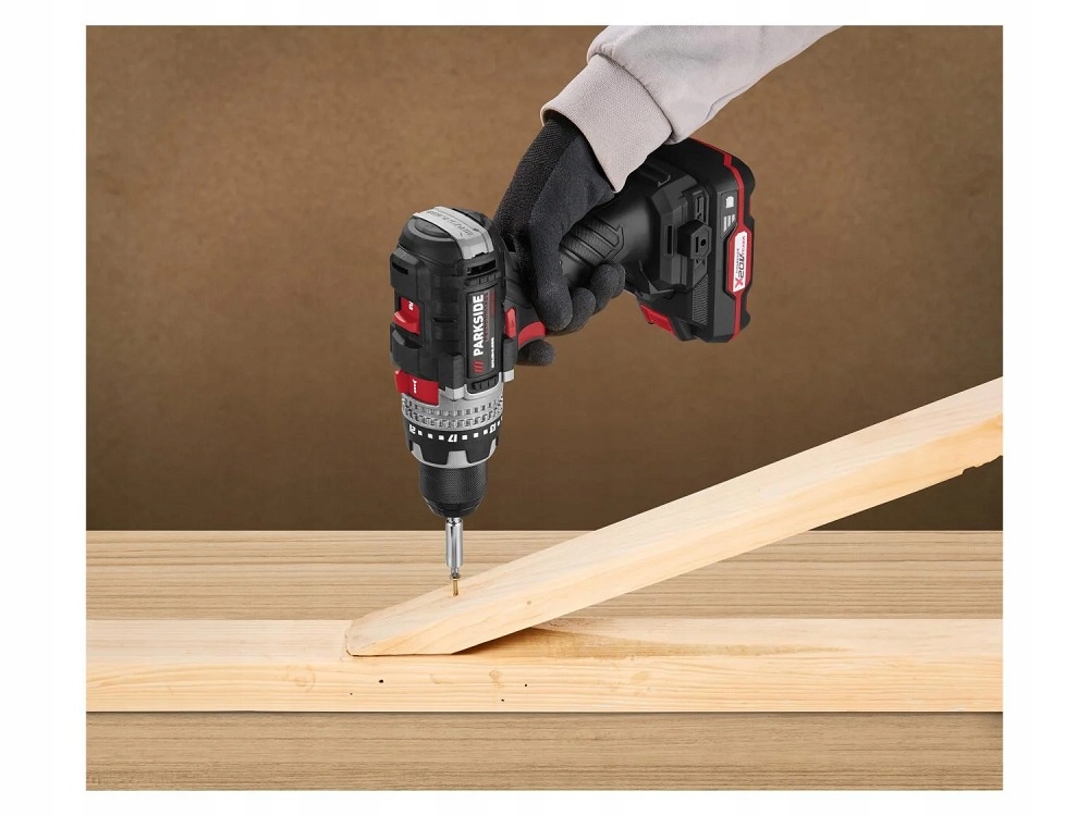 Набір дрилів PARKSIDE PBSAP A1 20V, 2 акумулятори по 2Ah, зарядний пристрій + кейс, бренд Parkside