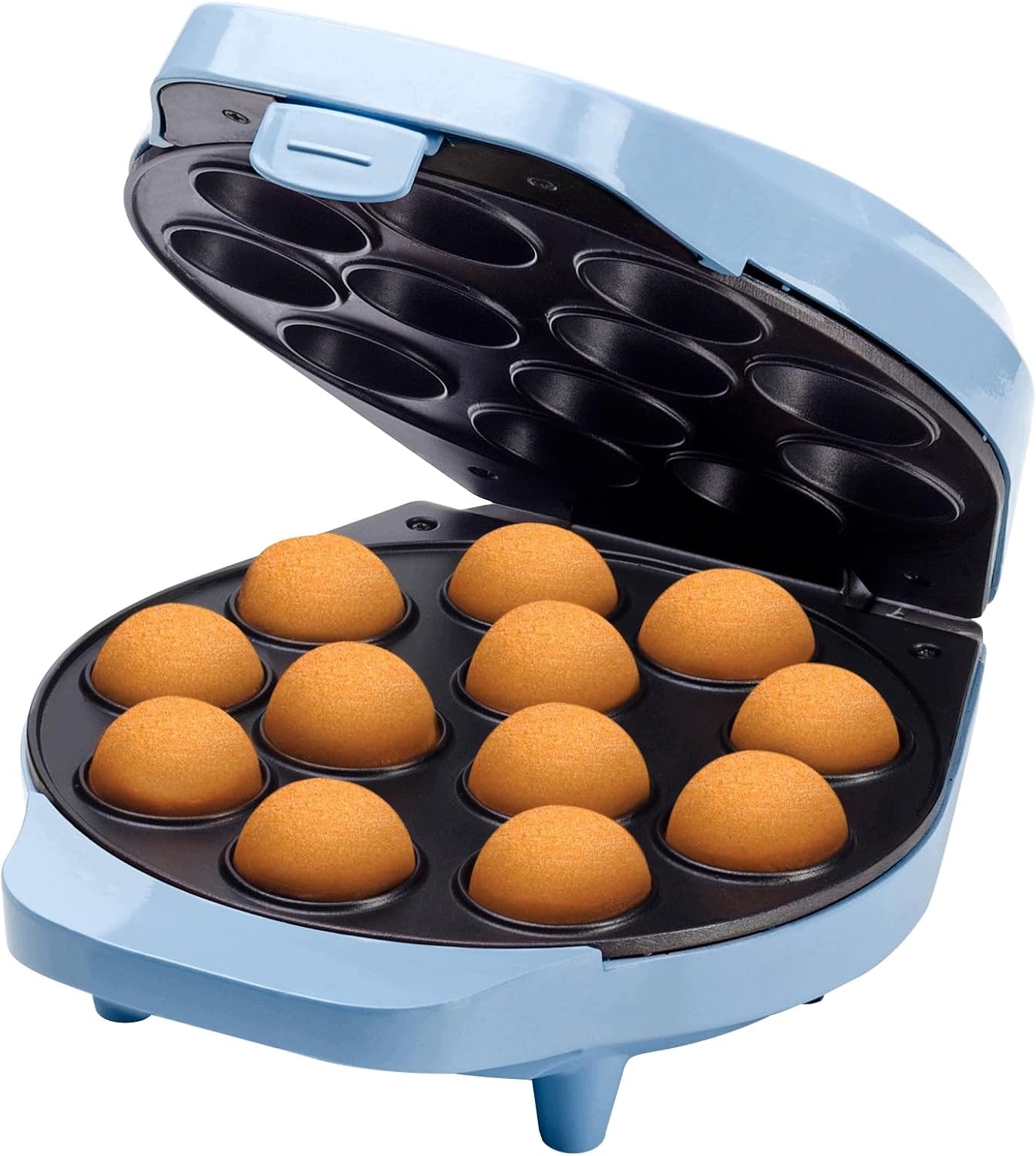Gofrownica Do Cake Pop Bestron 12 Pieczeni 700W Niebieska Akcesoria