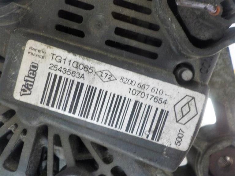 RENAULT MEGANE II 1.9DCI ALTERNATOR 8200667610