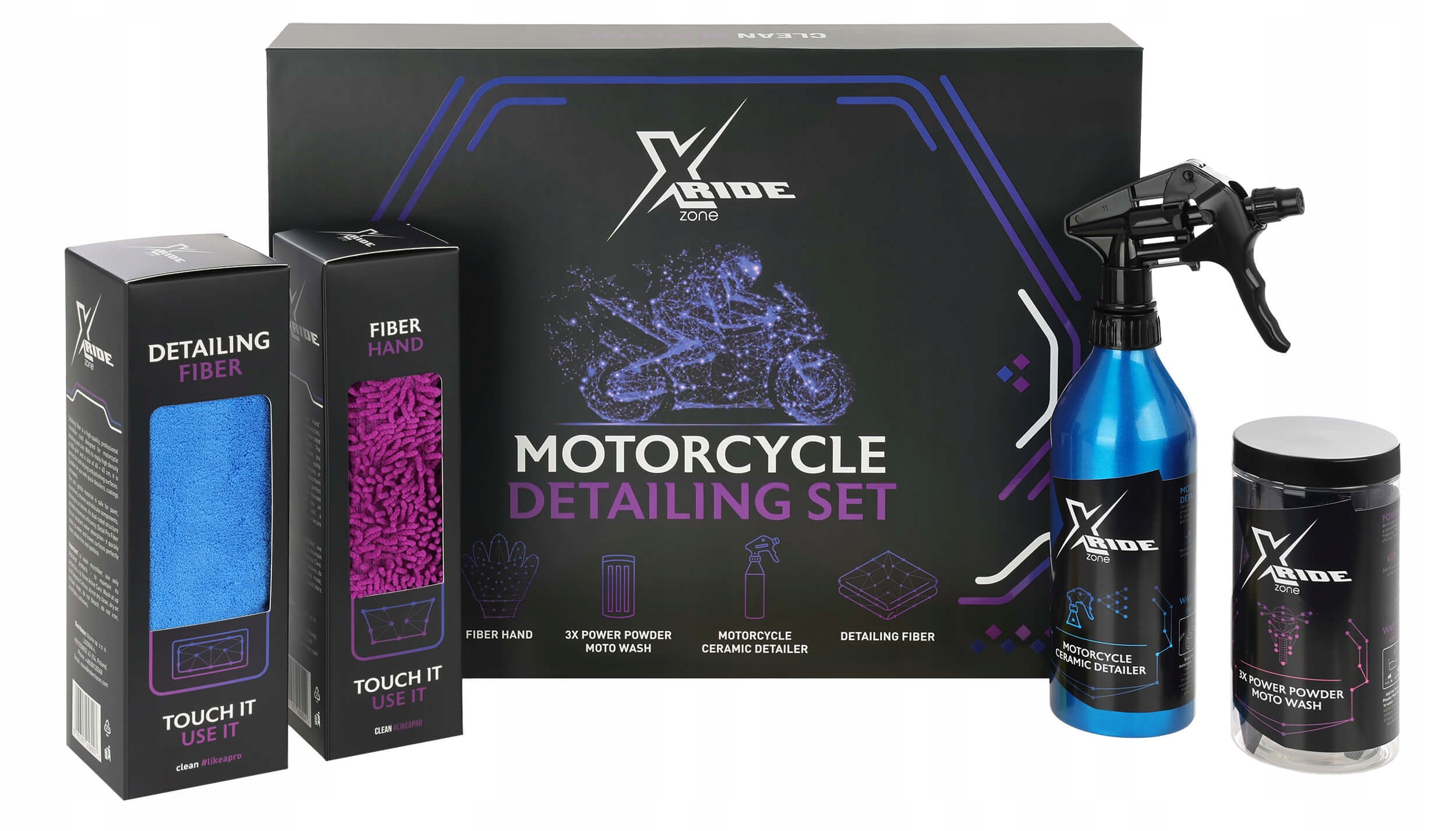 Xzone Ride Motorcycle Detailing Set Sada Na Detailing