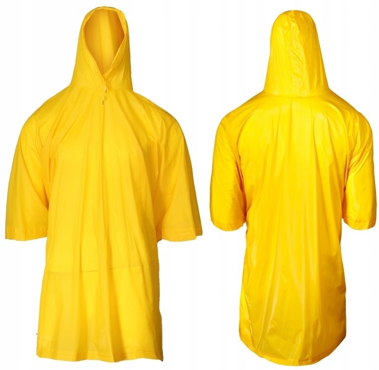 PŁASZCZ PRZECIWDESZCZOWY ŻÓŁTY PELERYNA PONCZO