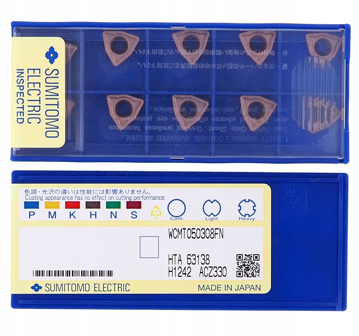 PŁYTKI WĘGLIK WCMT WCMX 050308FN ACZ330 SUMITIMO