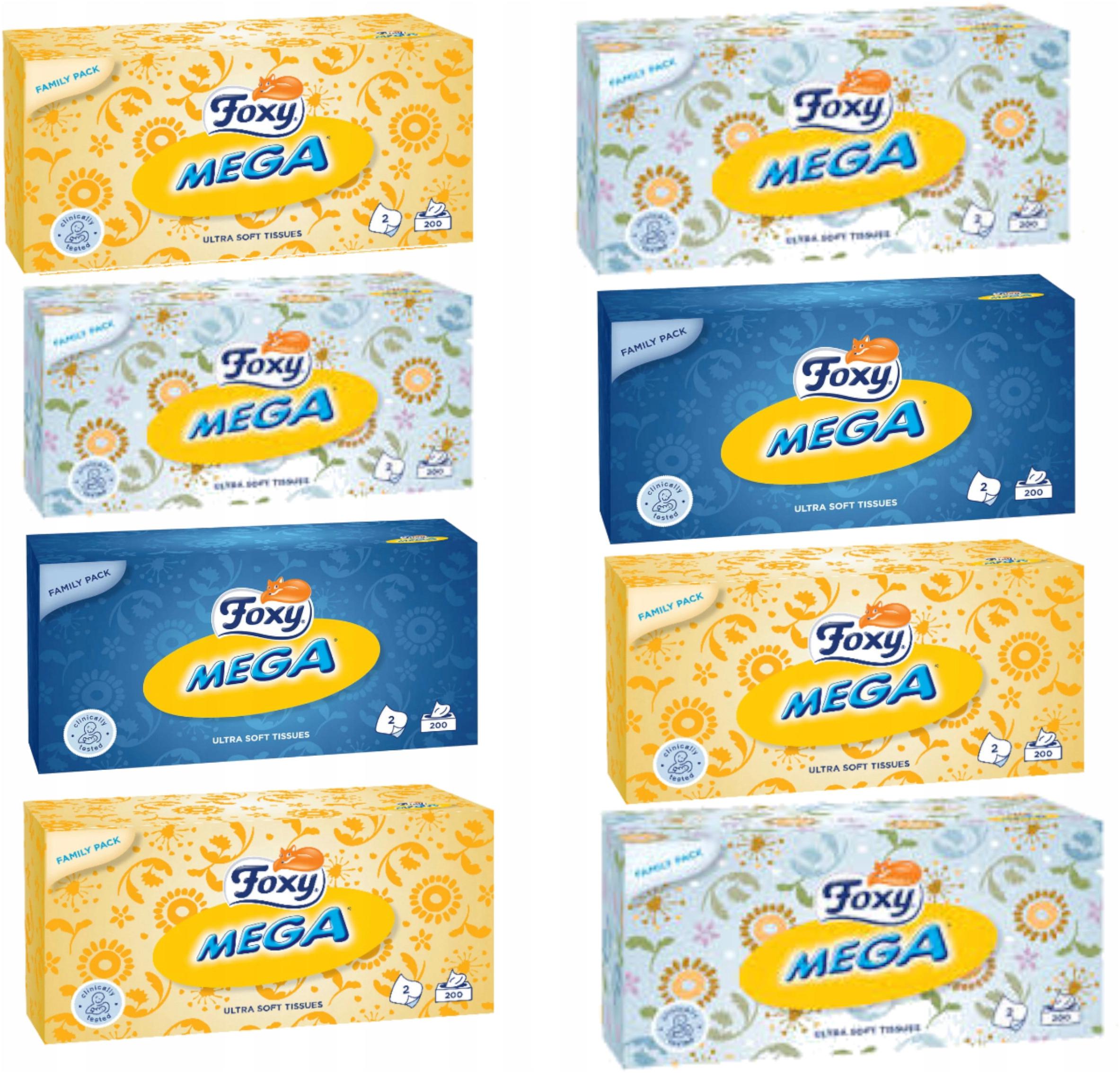 

Chusteczki higieniczne Foxy Ultra Soft 200szt