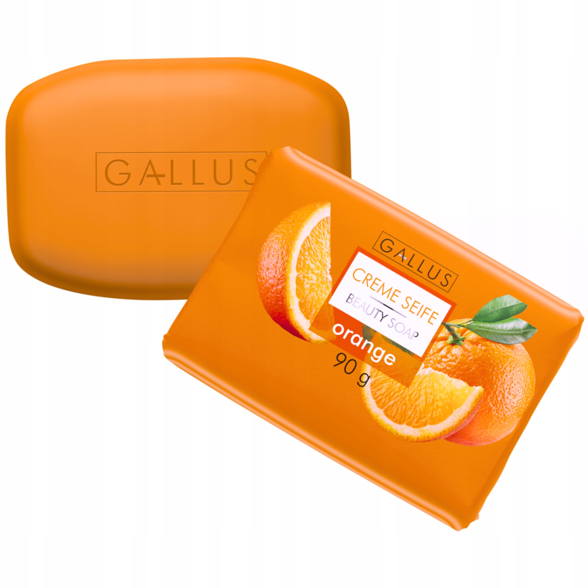 Gallus Pielęgnujące Mydło w Kostce Pomarańczowe 90g