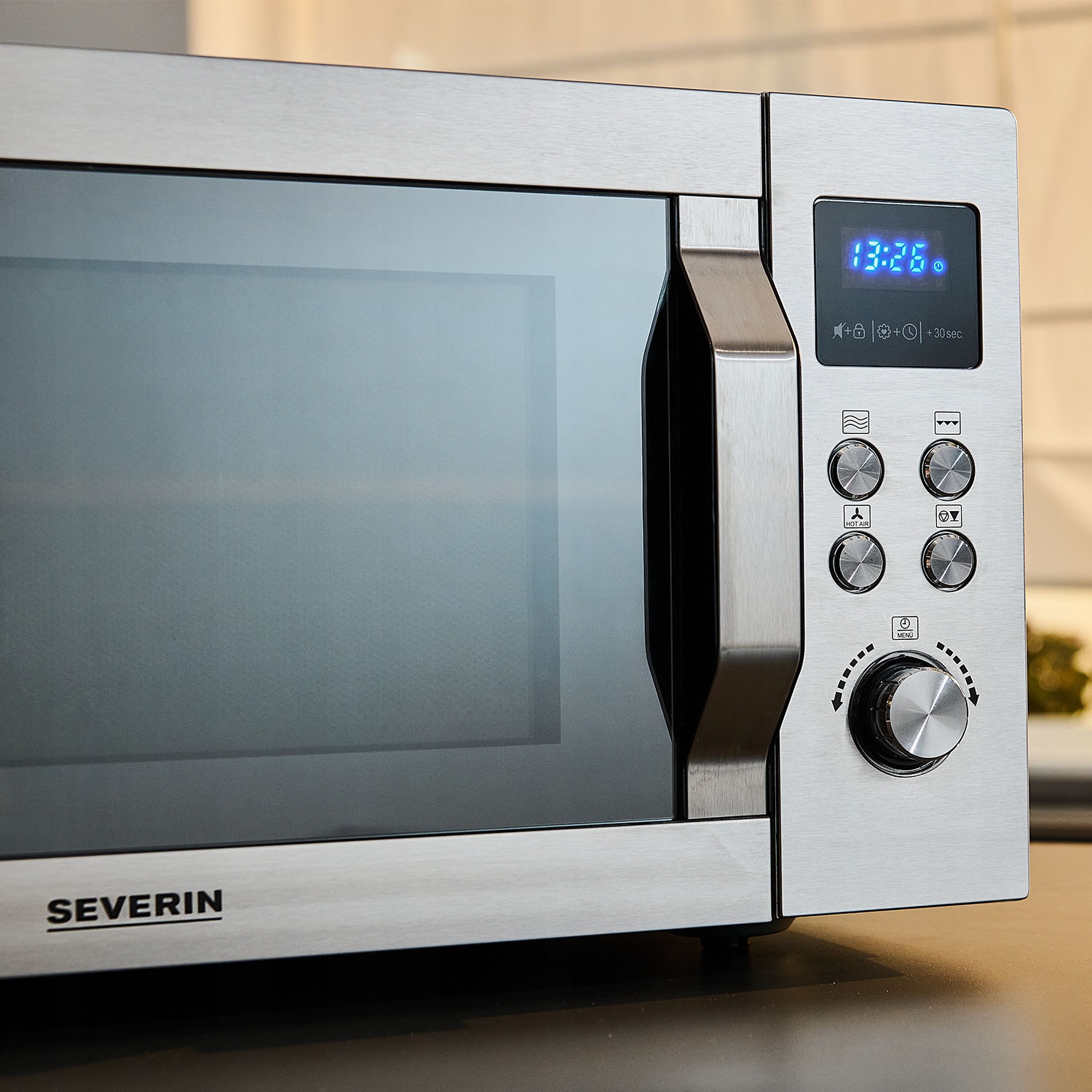 Mikrovlnná trouba Severin, Mw 7918, 4v1, nerezové provedení, 25 L, 10 úrovn