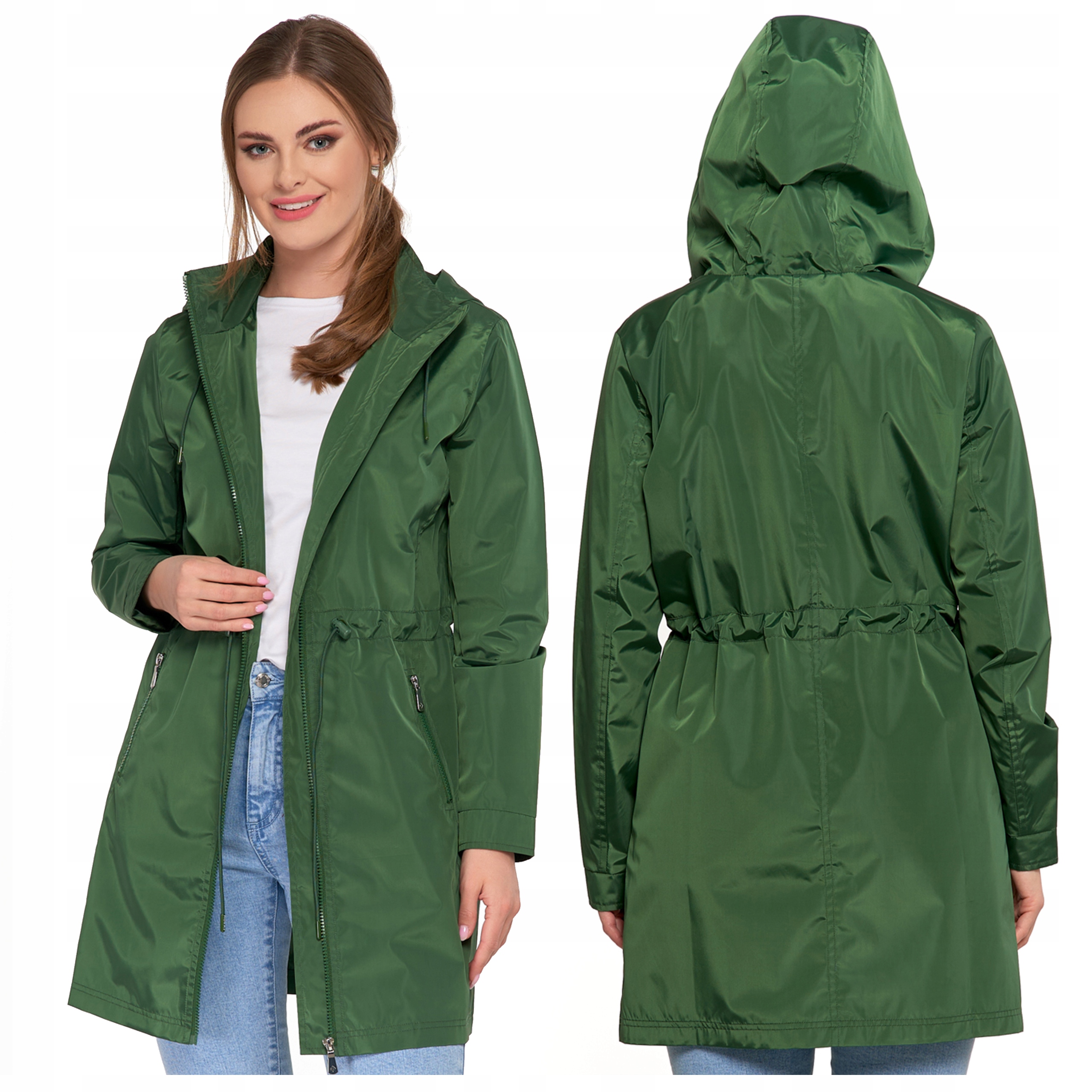 Dámská parka Přechodná bunda s kapucí Moraj Kabát vel. L