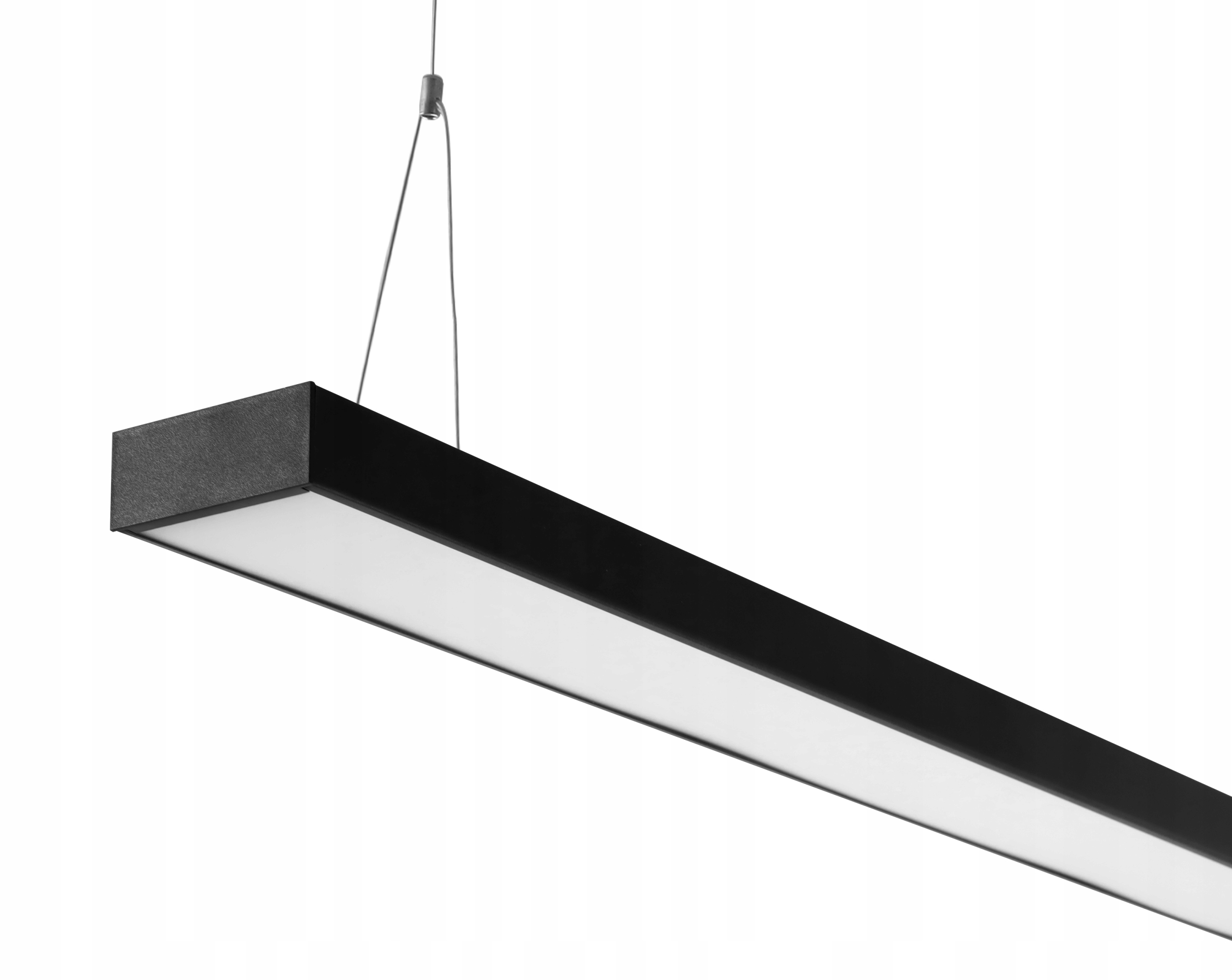 Lampa wisząca POSA LED 120cm 40W czarna biuro