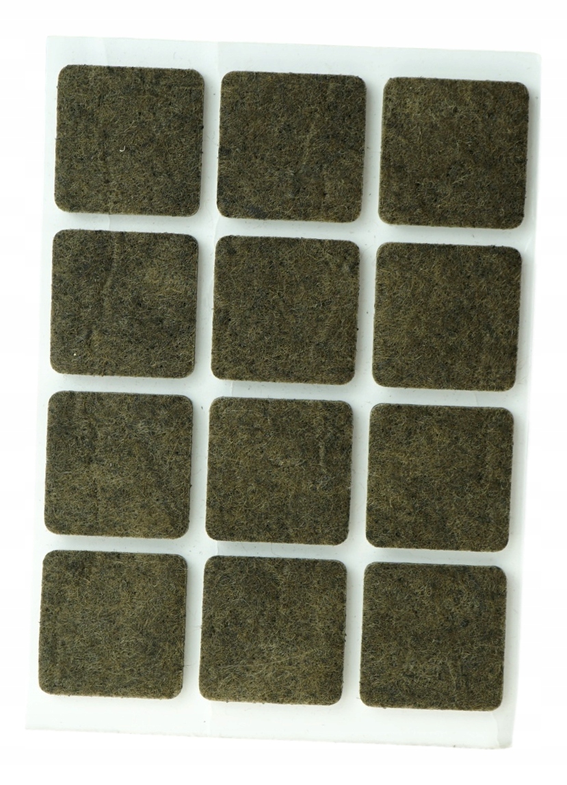 

Podkładki filcowe pod meble filc 25x25 brąz 12 szt