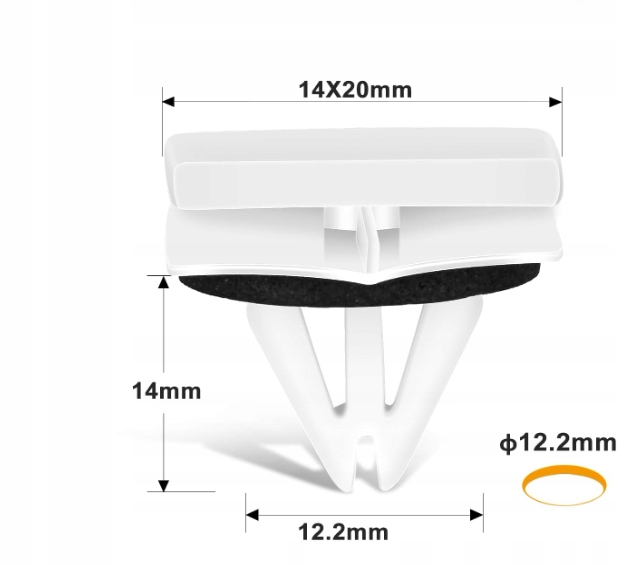 10X FORD GM CHEVROLET CADILLAC SPINKI TAPICERKI BŁOTNIKA PROGU 11518357 EAN (GTIN) 1151838888