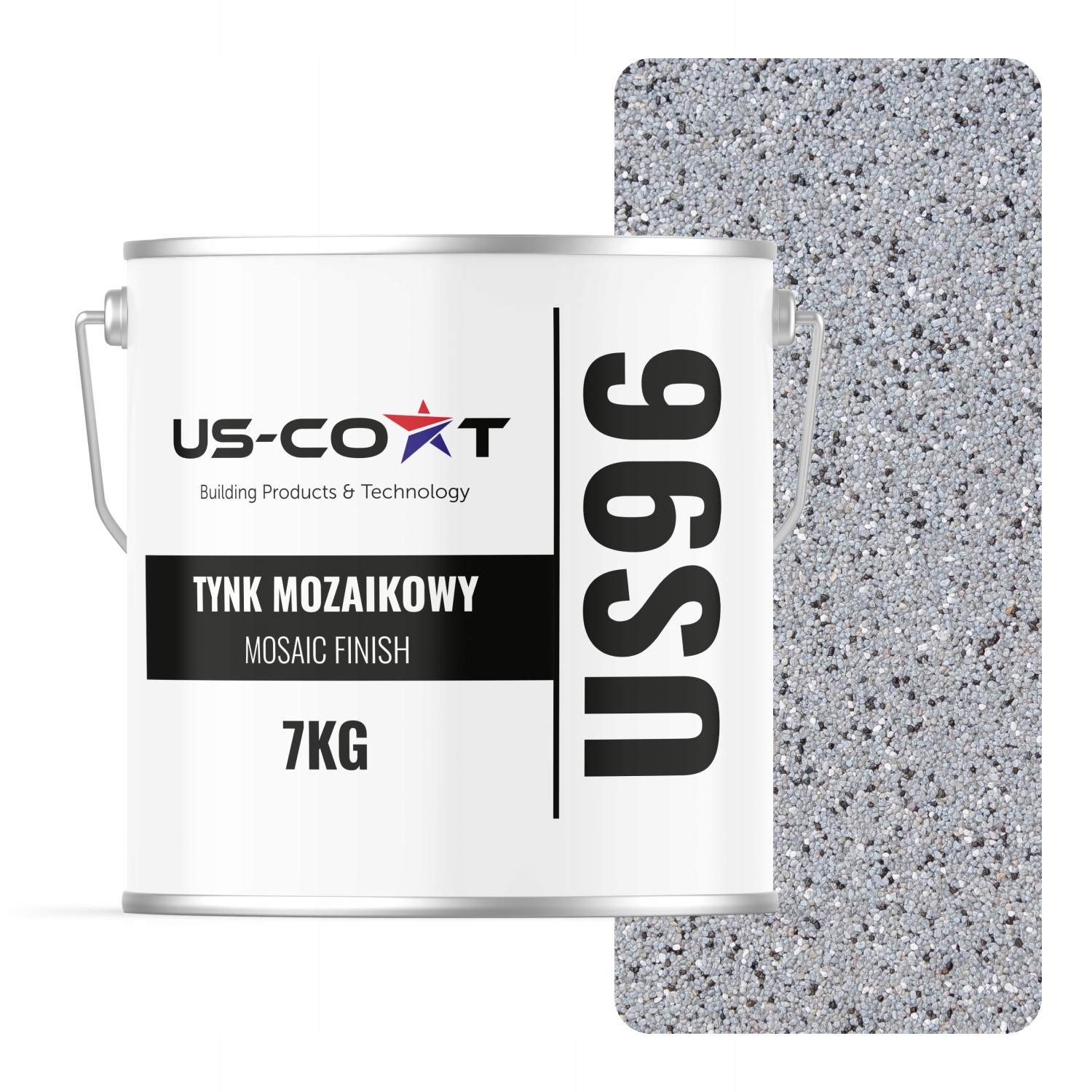 Mozaiková Omítka Mozaika 7KG Šedá M32 Ozdobná Pryskyřičná Fasáda Premium