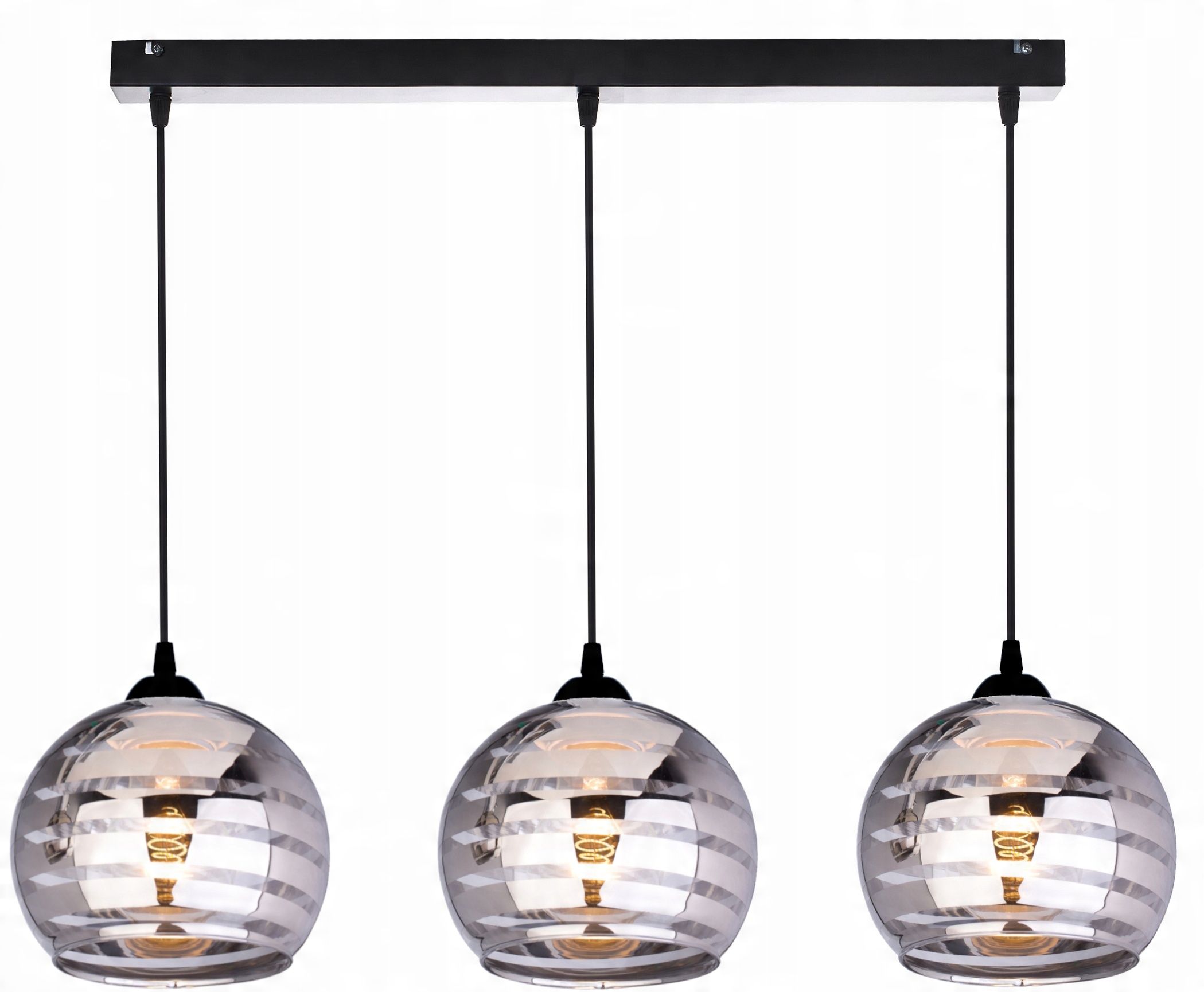 

Szklana Lampa Wisząca Sufitowa Żyrandol Plafon Led