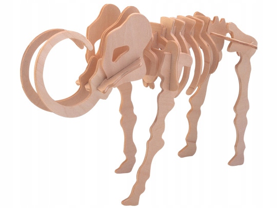 

Dinozaur Mammoth Mamut składanka drewniana J011