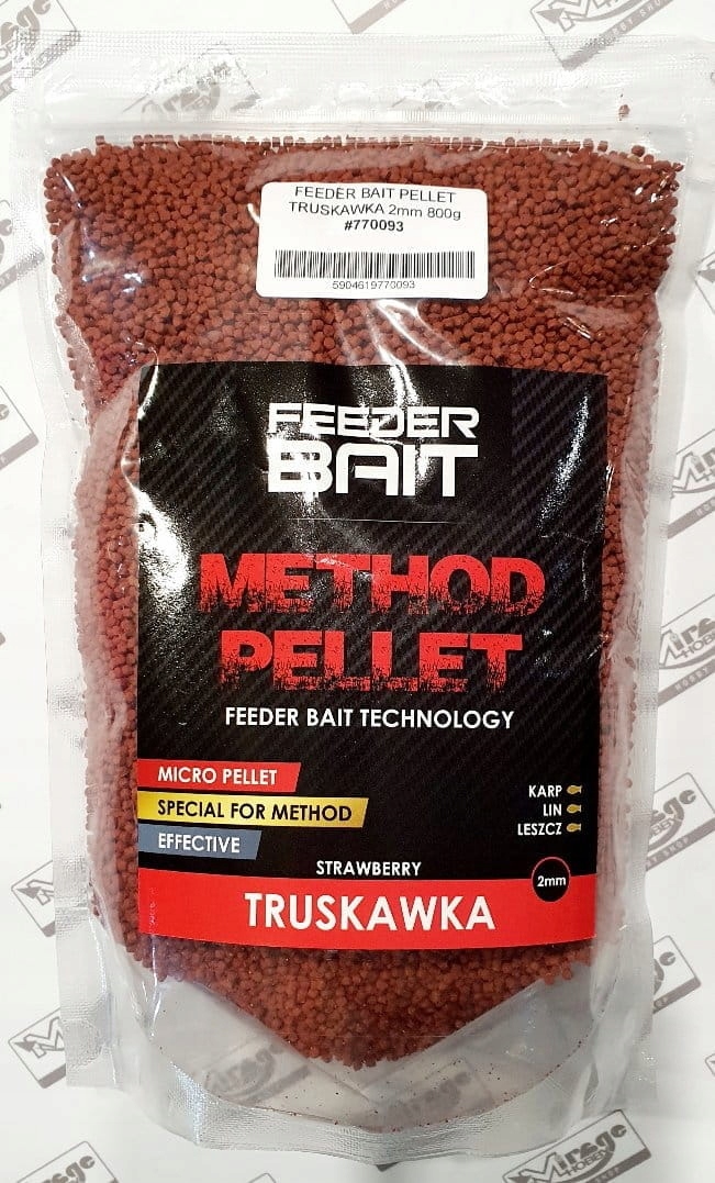 Feeder Bait Method Pellet Truskawka 2mm 800g [77009]