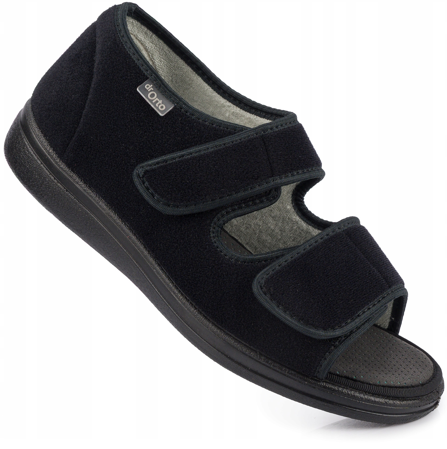 DR ORTO МУЖСКАЯ ОБУВЬ ОРТОПЕДИЧЕСКИЕ САНДАЛИИ ЗДОРОВЬЕ ЛИПУЧКА ЧЕРНЫЙ