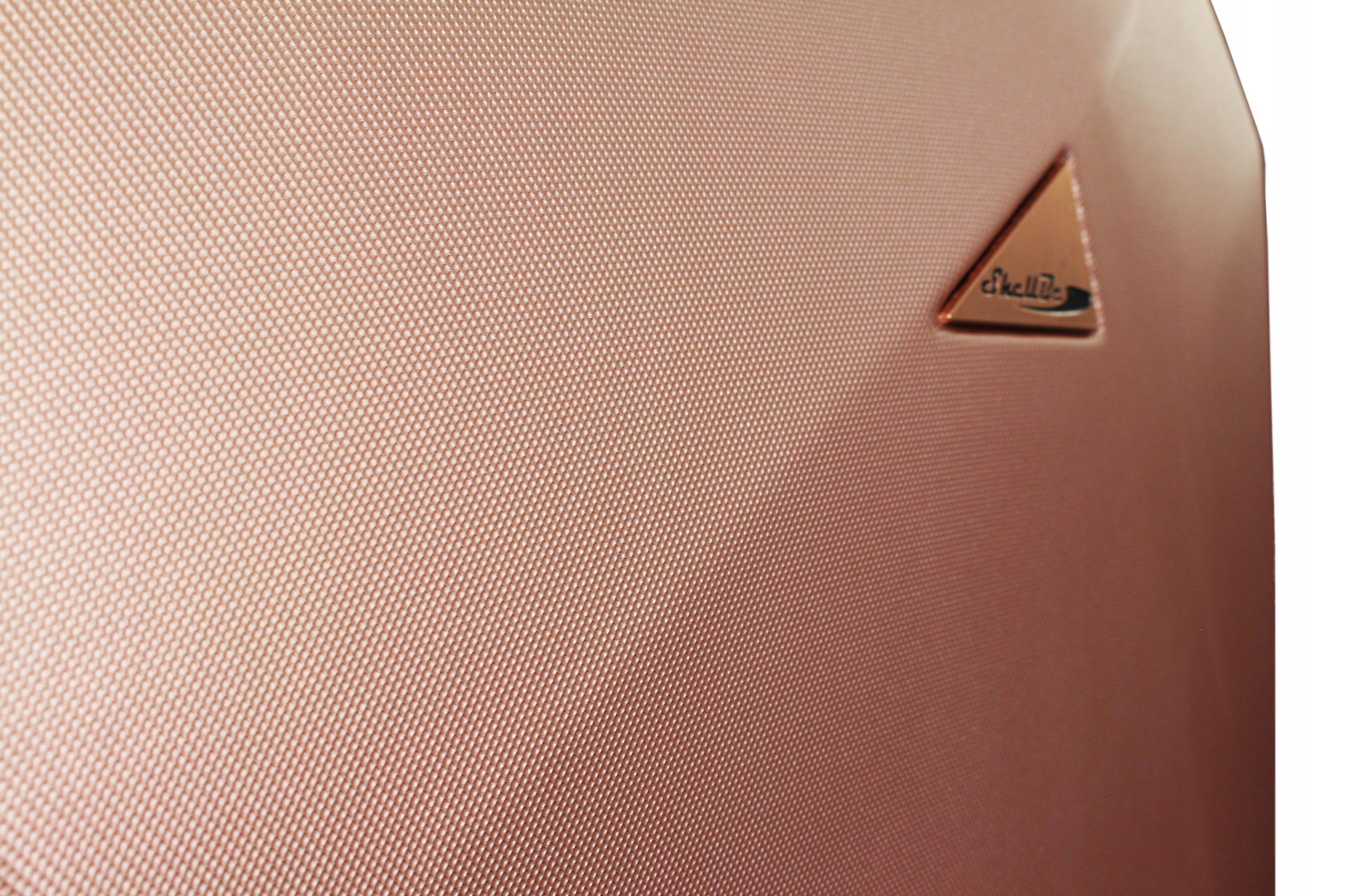 ZESTAW ELEGANCKICH WALIZEK PODRÓŻNYCH 5W1 LEKKIE MOCNE 2 KUFERKI 3 WALIZKI Materiał dominujący ABS