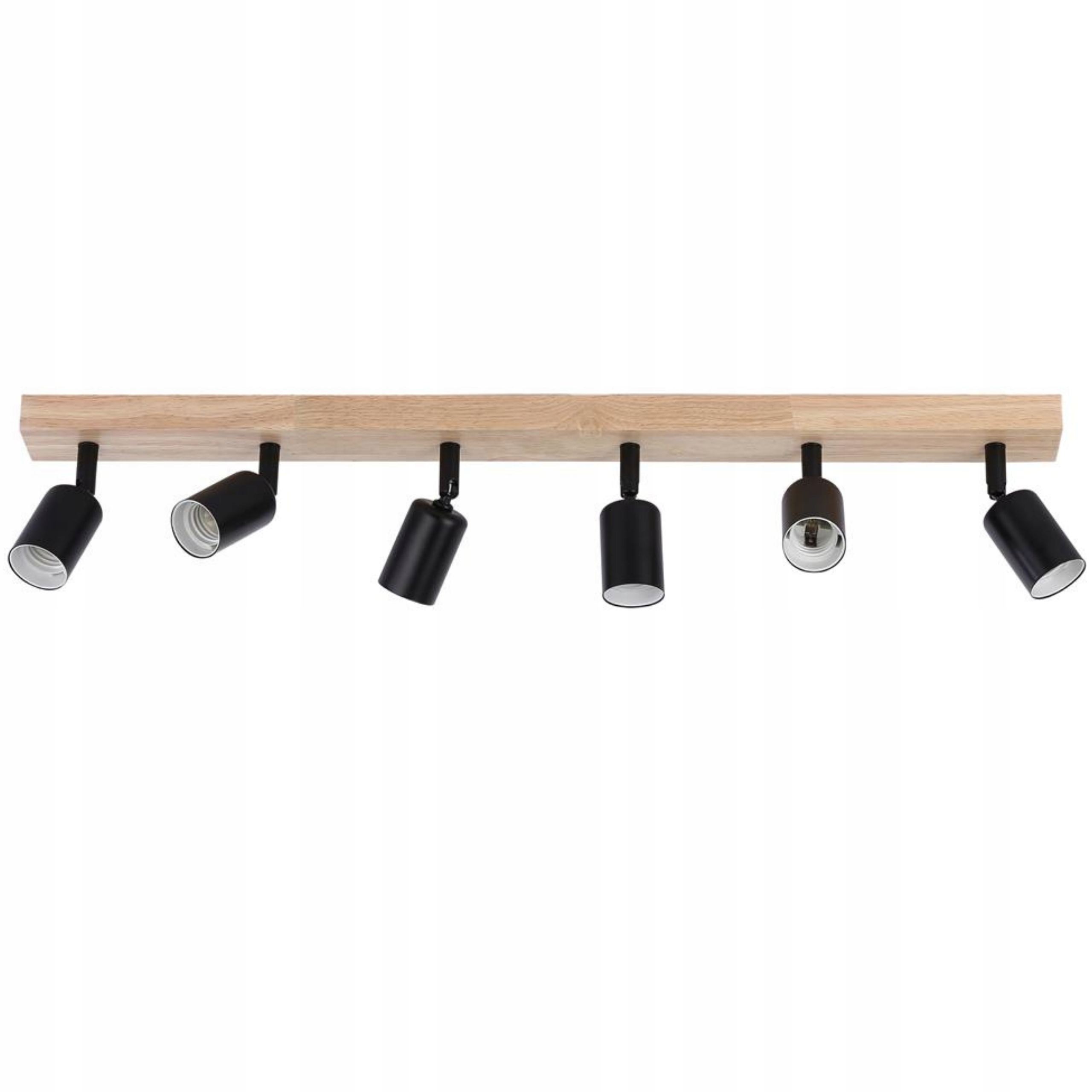 Lampa sufitowa Kinkiet ścienny regulowany spot 6x GU10 Loft drewniany