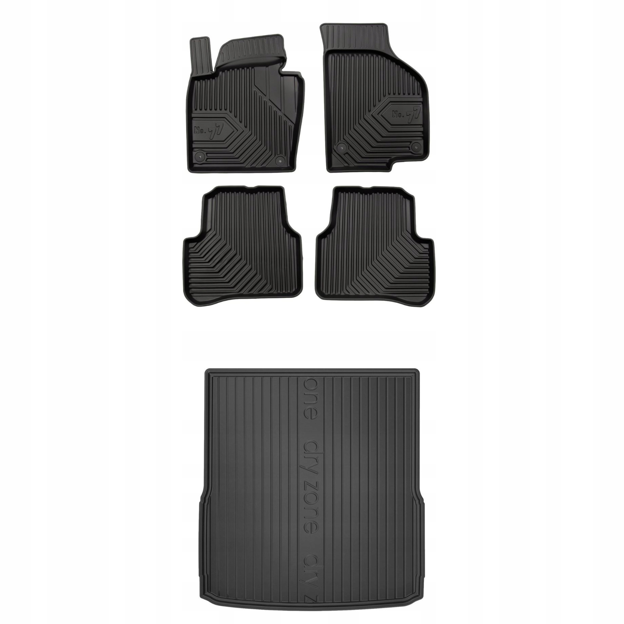 Sada gumových kobercov a rohoží pre Vw Passat B7