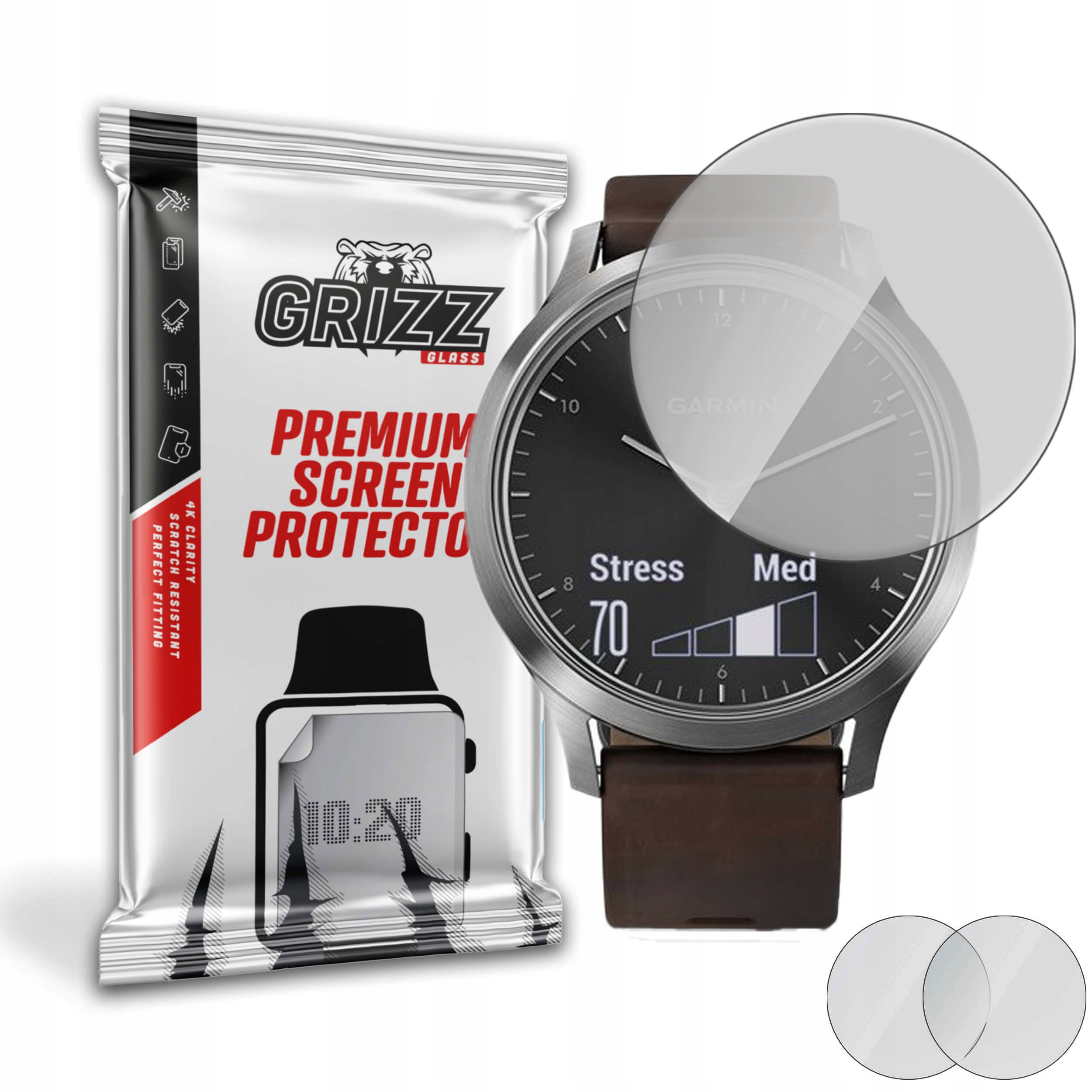 2-PAK Antyodciskowa folia ochronna do Garmin Vivomove Hr