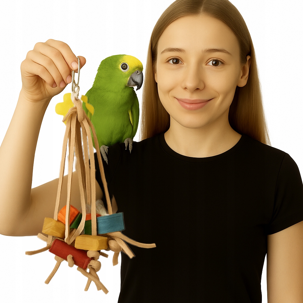 Rapunzel – kožená hračka pro všechny papoušky