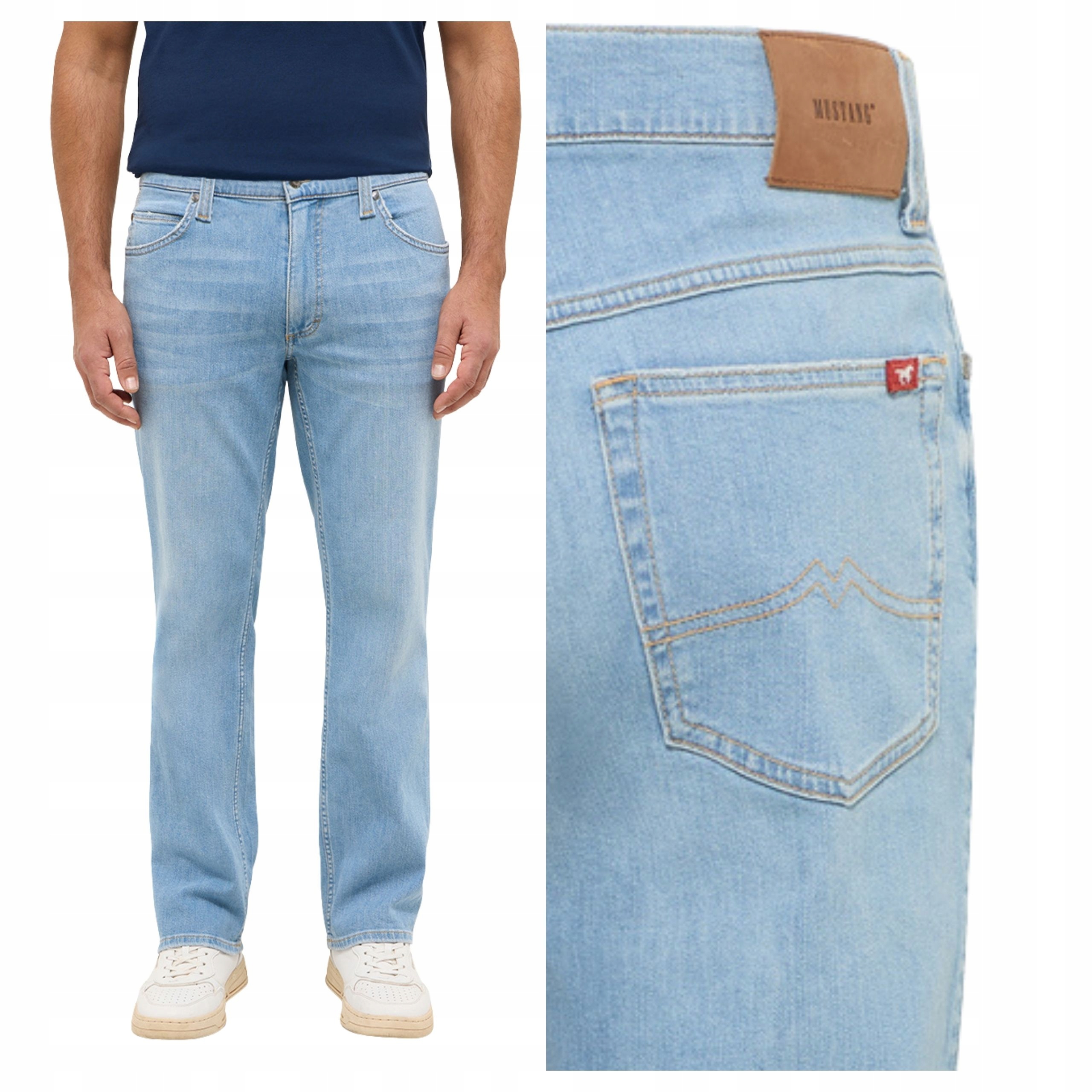 Pánské kalhoty Mustang Tramper Straight Denim Modré Džínové W38 L30