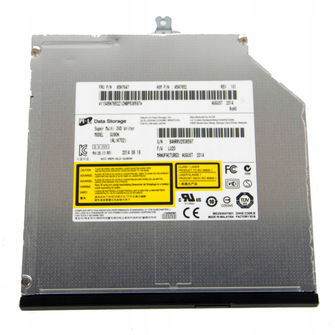 DVD vypalovačka Rw Lenovo ThinkPad T440 W540 W550s T540p T450 45N7647 nová