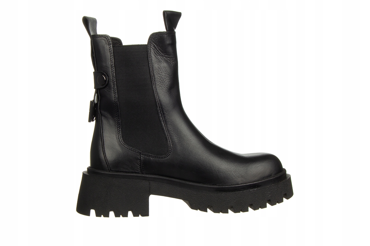 Botki Damskie Wsuwane Buty Bayla-161 161651 Czarny Skóra r.39
