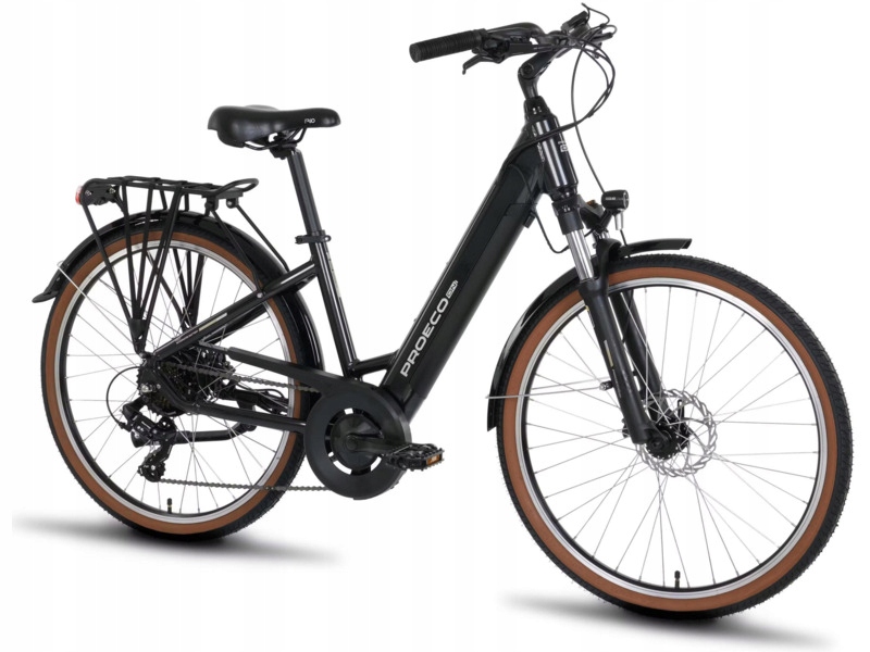 Rower elektryczny Proeco Wave An 1.0 D16 26 cali Grafitowy
