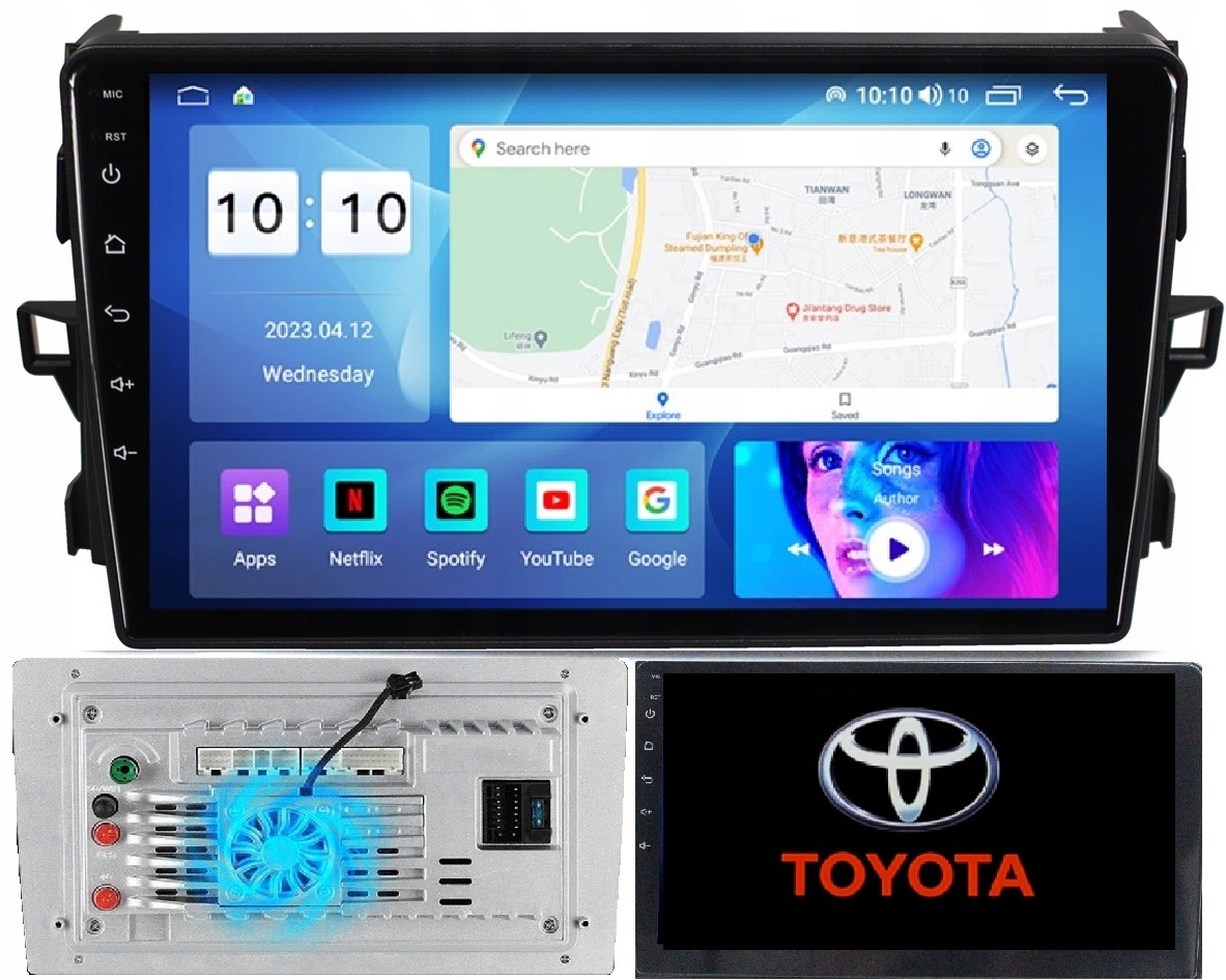 Autorádio Android Toyota Auris 2006-2011 1/32GB 10,1"