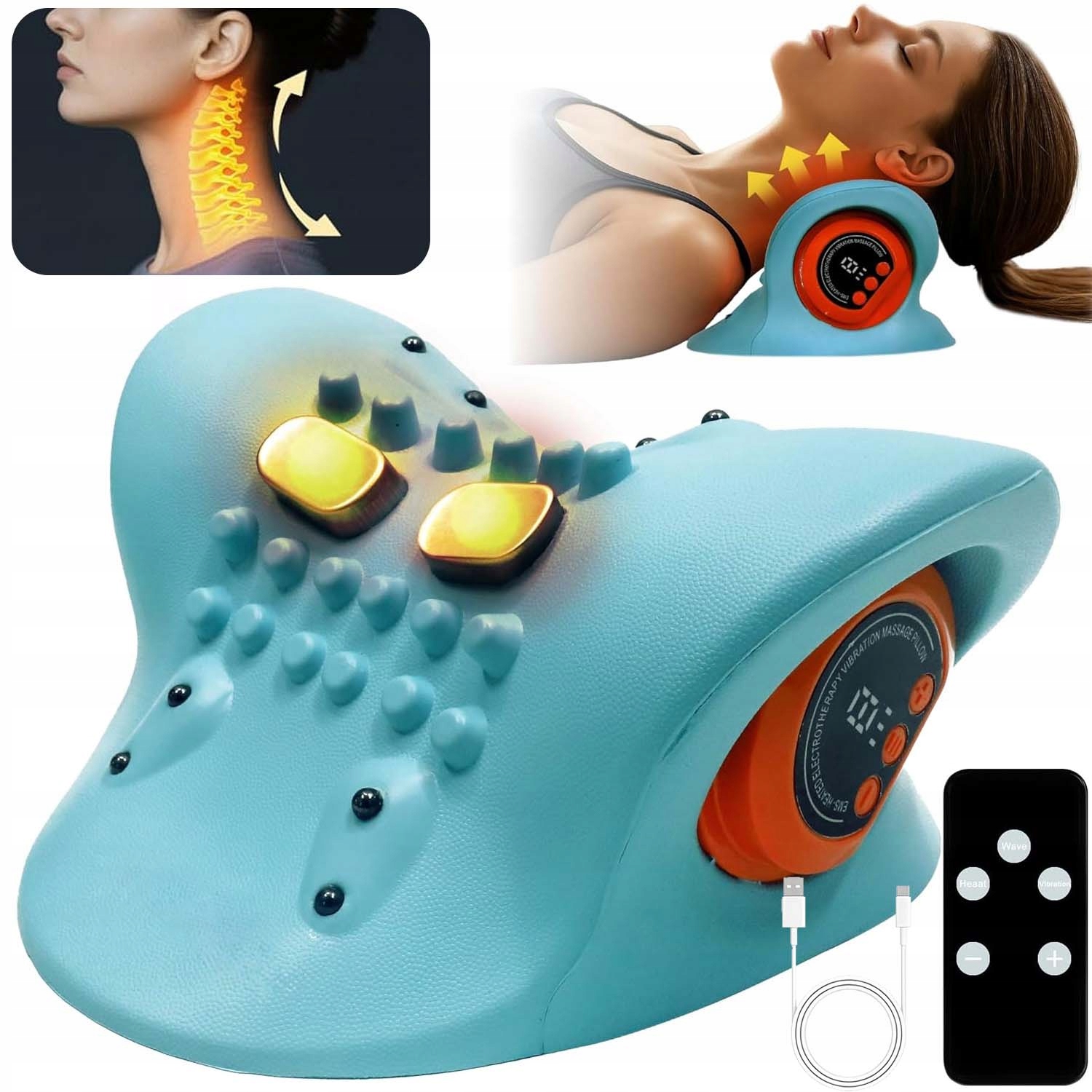 Polštář Uvolňovač Krku Přenosný Polštář Shiatsu