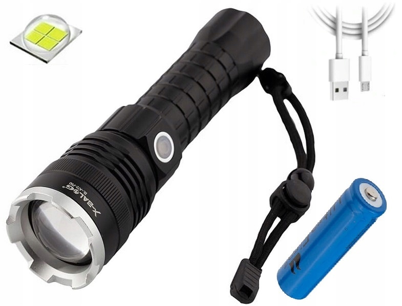 

X-balog Latarka Taktyczna Mocna XHP50 Zoom L071