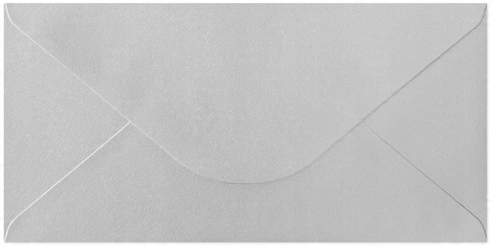 

Koperty ozdobne DL Galeria Papieru Srebrne 10 szt