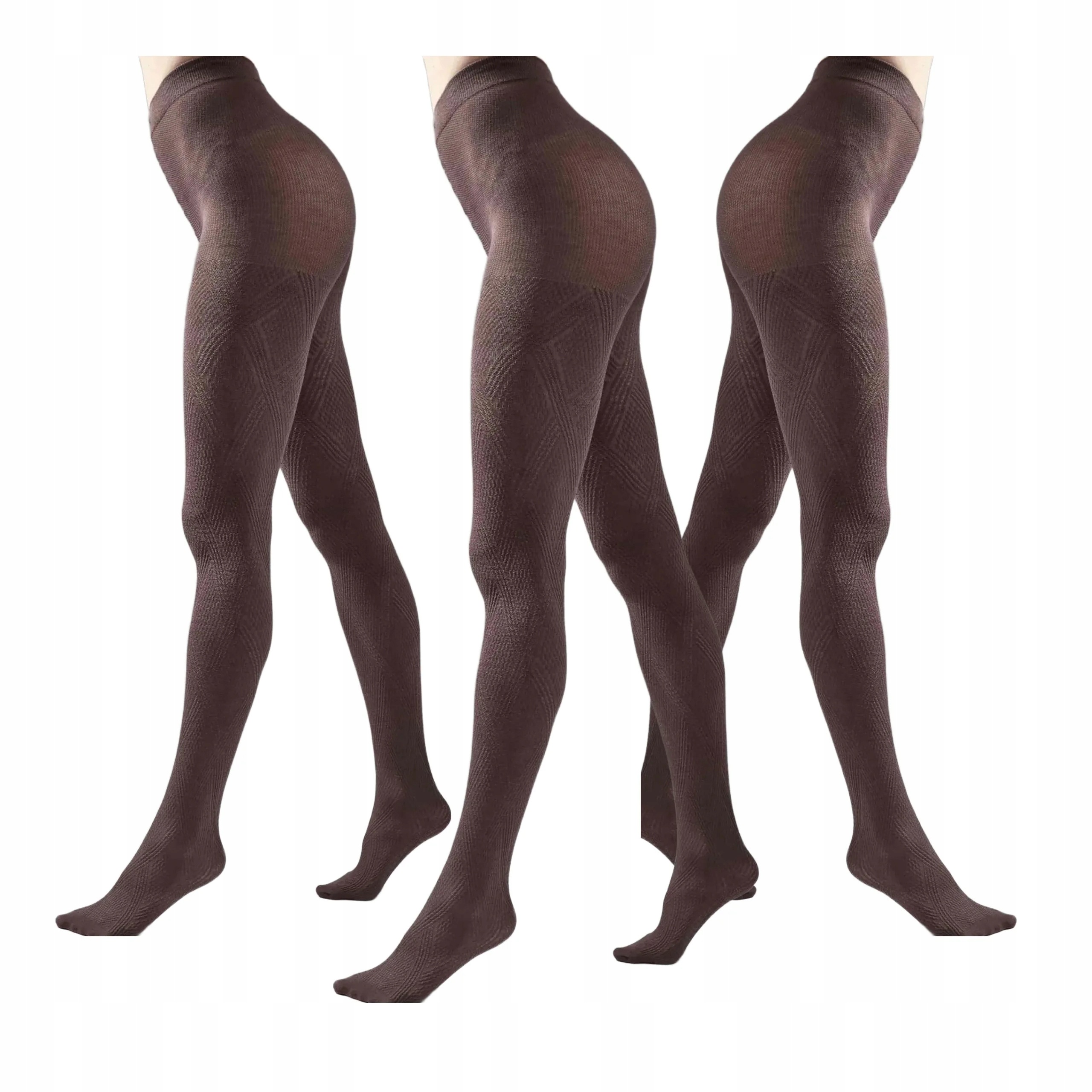 3 páry Punčocháče 120 den 1930 Rambi Cottone 3x Bronz Melange 4-L