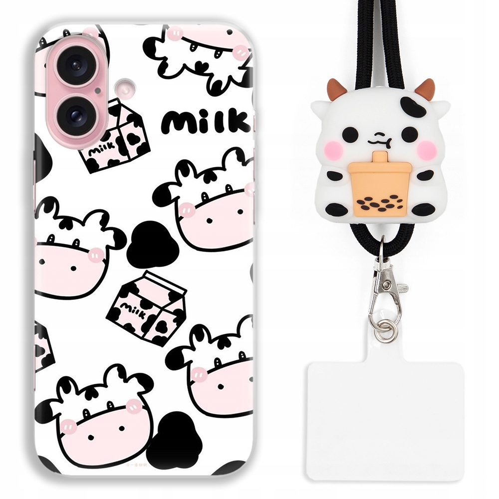 Etui pre Iphone 16 Puzdro krytka Case Kravička Cow Krava Moo Módne vzory