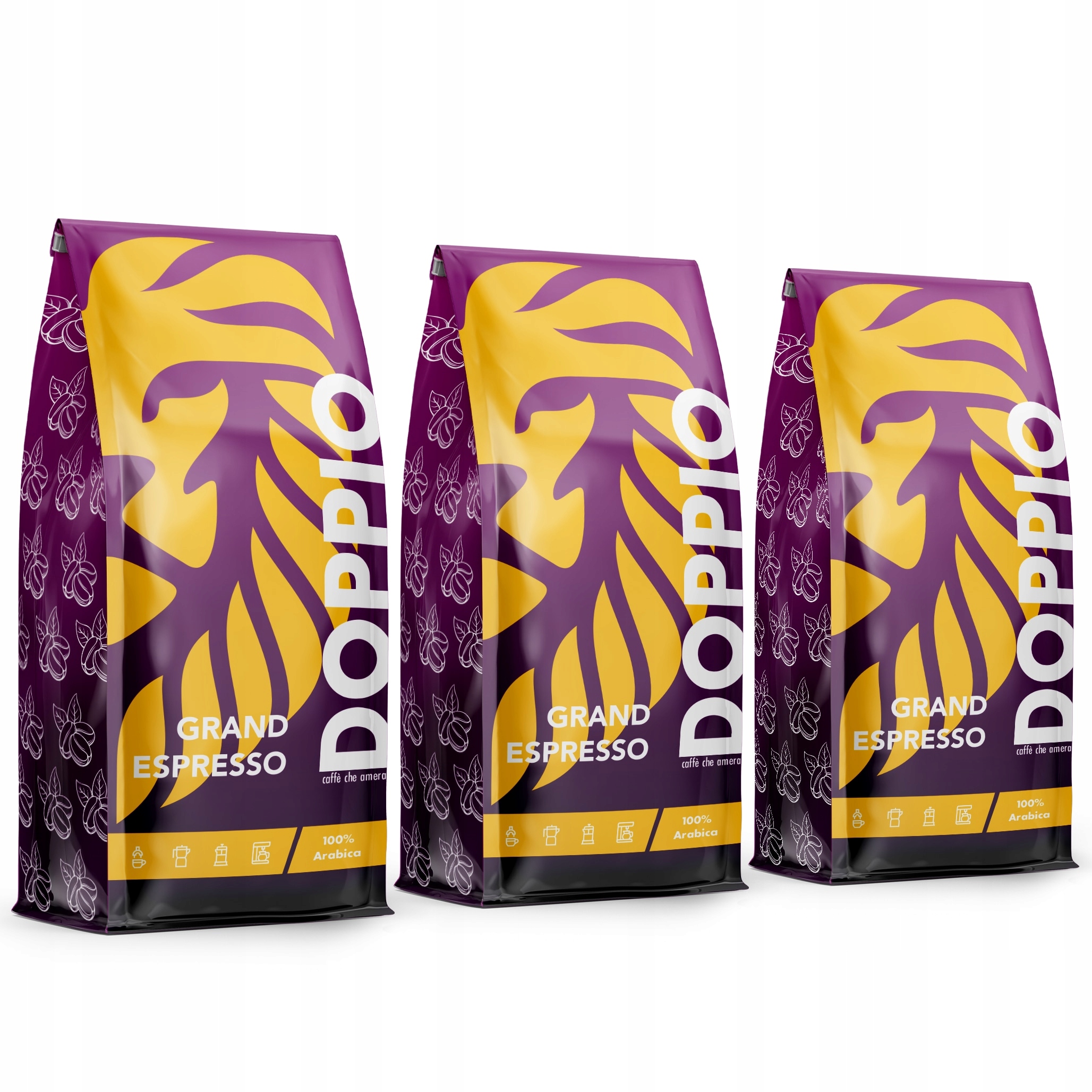 Káva Do Kávovaru Doppio Grand Espresso 3kg-100% Arabica-blue Orca