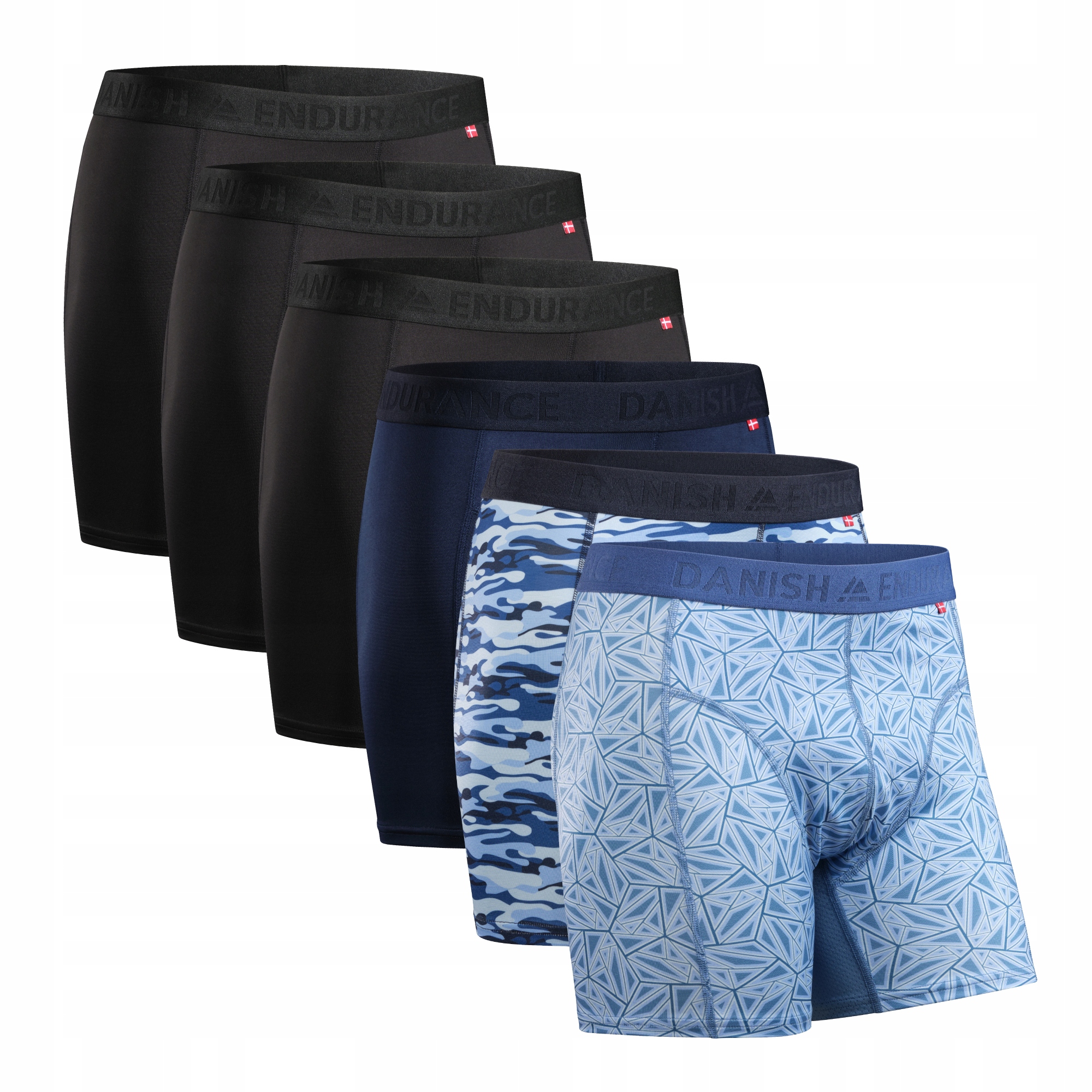 Bokserki Męskie Sportowe Danish Endurance Bielizna Termoaktywna 6-pak XL