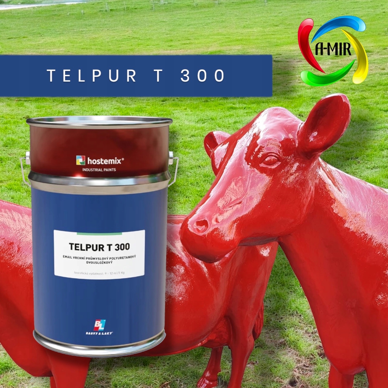 Farba antykorozyjna Telpur T300 mat do ogrodzeń, bram, metalu, konstrukcji